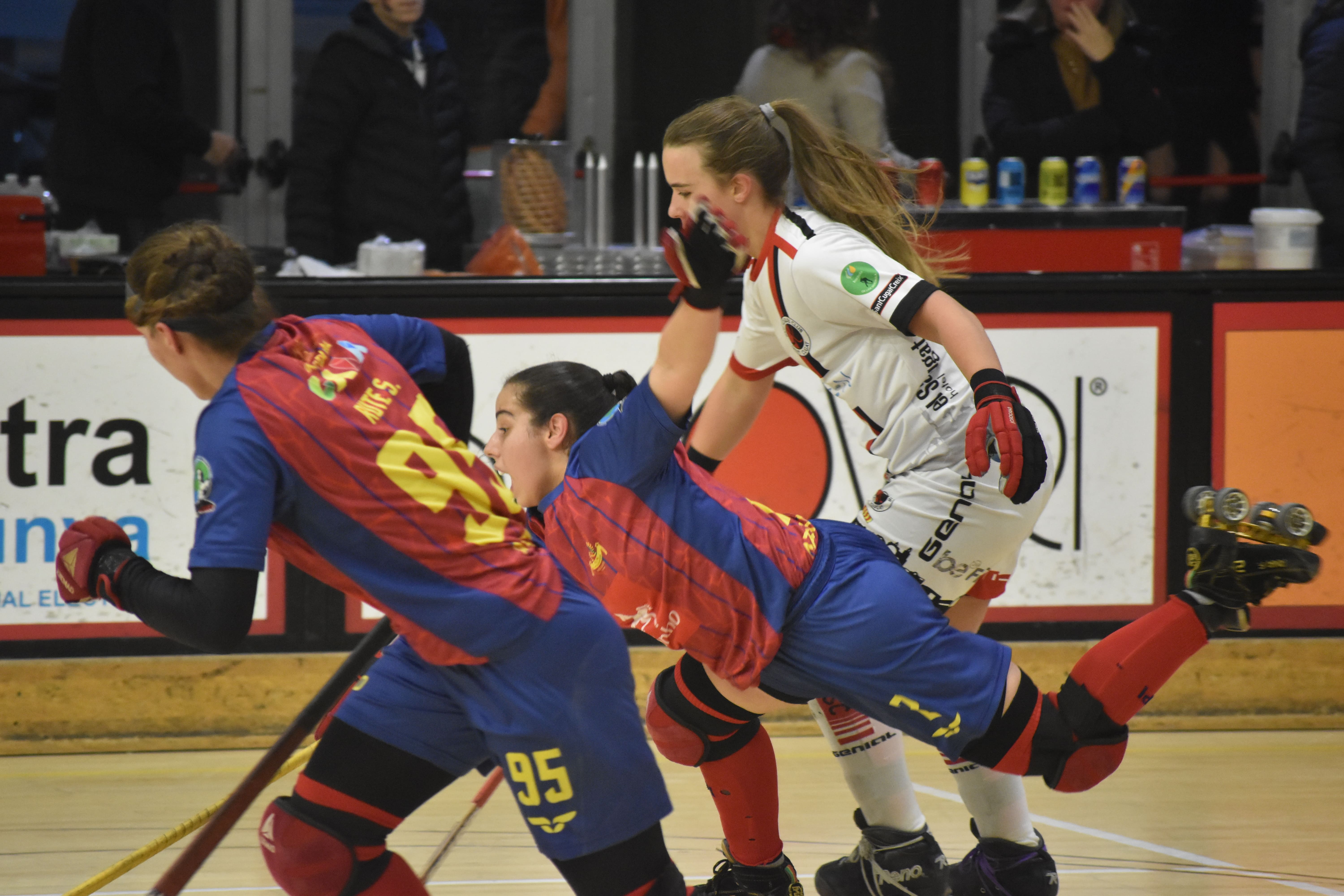 El Patí Hoquei Club fa història amb la primera victòria a la WSE Cup. FOTO: Lluna Fabregat