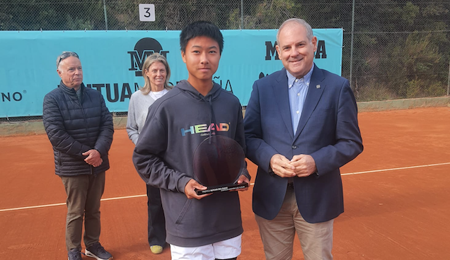 Jinhong Yang, guanyador del Mutua Madrid Open celebrat al Club Esportiu Valldoreix. FOTO: Cedida
