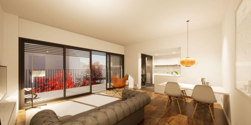 Exemple d'habitatge de la promoció Turó22 a Sant Cugat. FOTO: Cedida