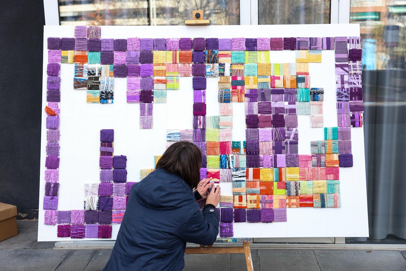 Mural col·lectiu de Maria Fabre FOTO: Ajuntament de Sant Cugat