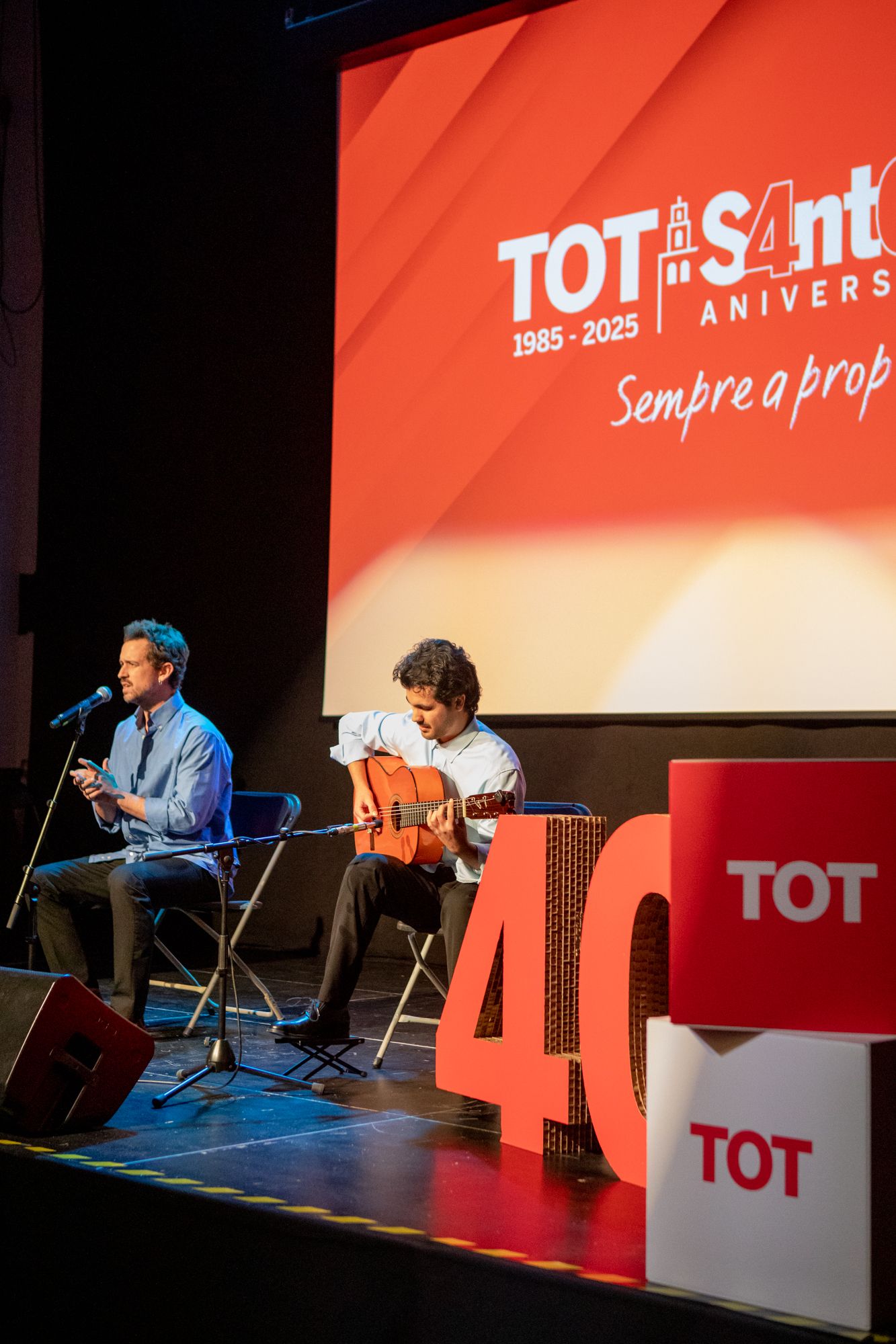 Actuació de Pere Martínez i Pau Doménech. FOTO: Joana Arribas (TOT Sant Cugat)