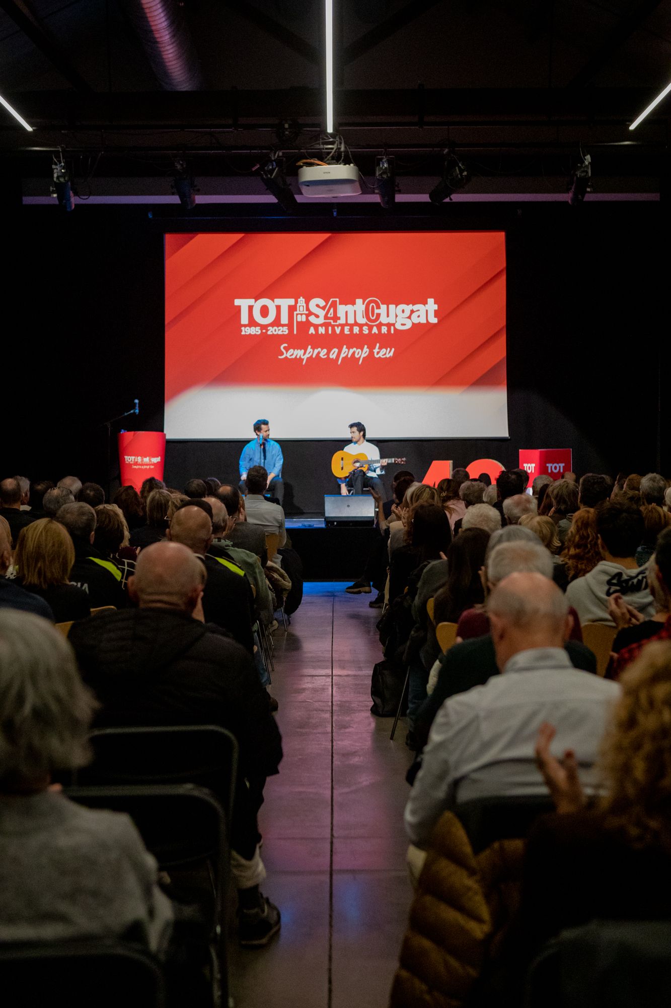 Actuació de Pere Martínez i Pau Doménech. FOTO: Joana Arribas (TOT Sant Cugat)
