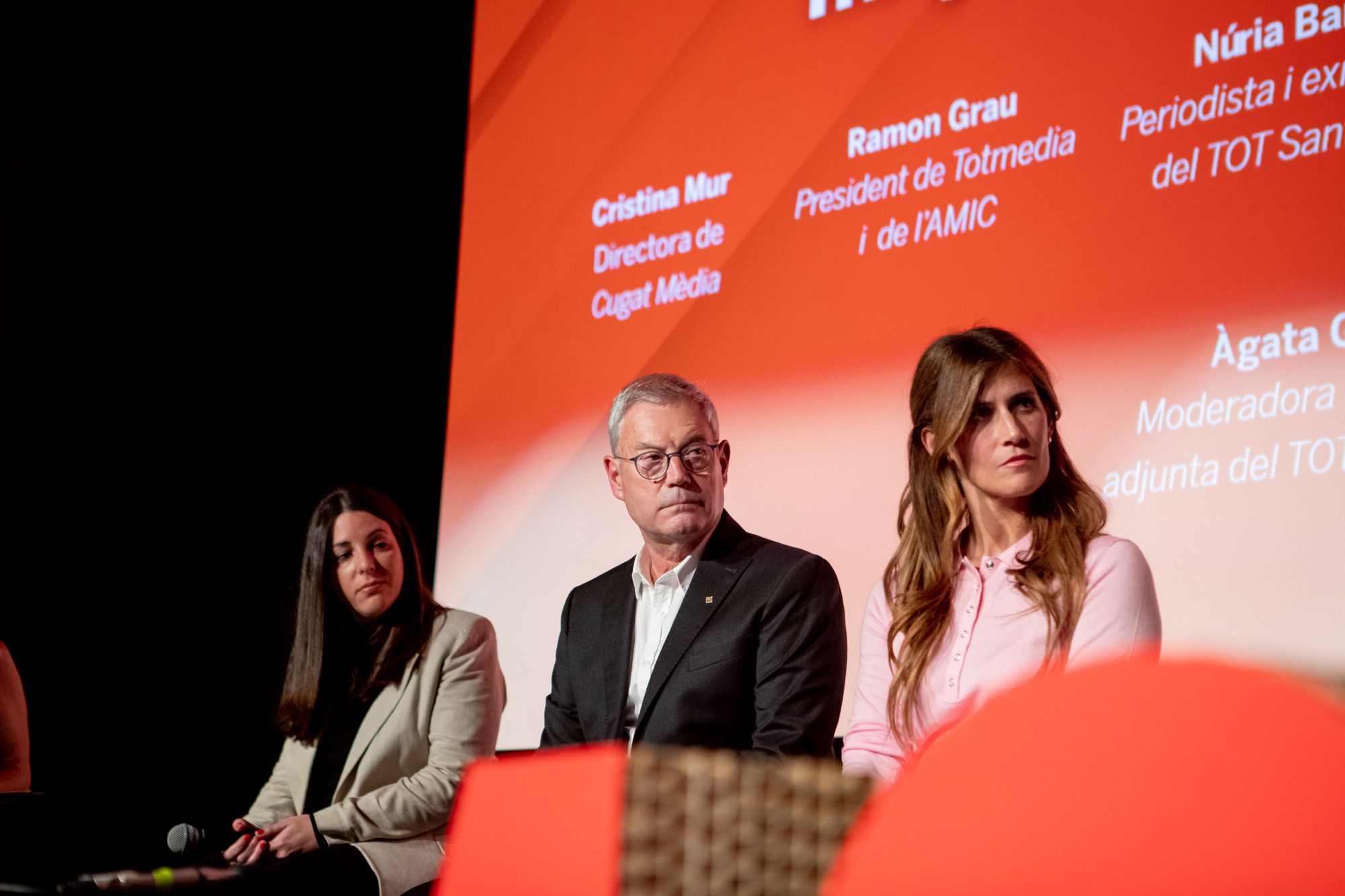 Taula rodona de l'acte institucional dels 40 anys del TOT Sant Cugat. FOTO: Joana Arribas (TOT Sant Cugat)