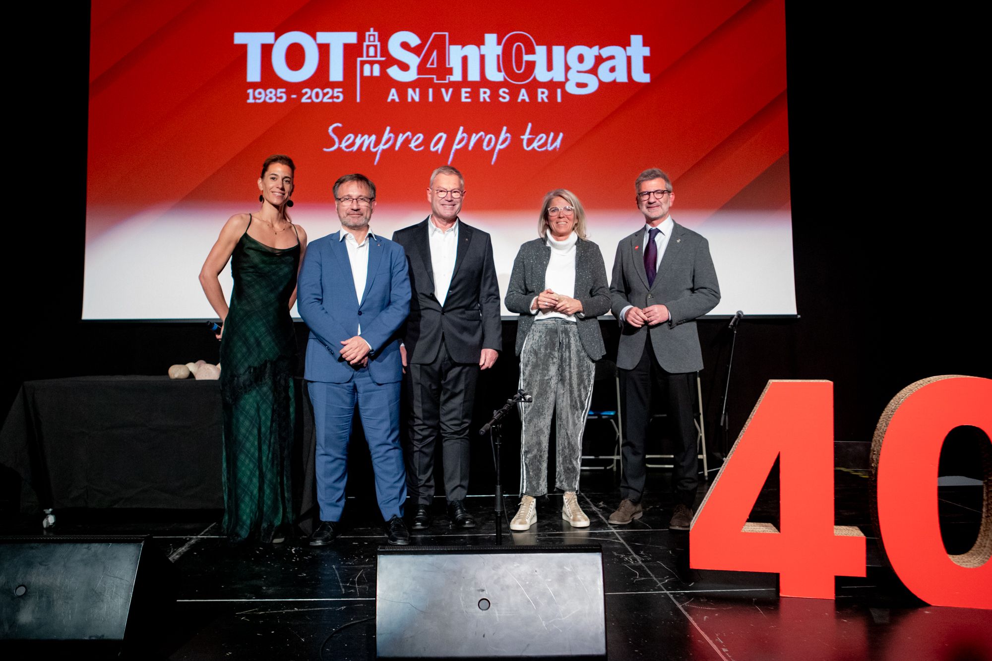Reconeixements a comerços que confien des del primer dia en el TOT, com el forn Serrajórida FOTO: Joana Arribas (TOT Sant Cugat)