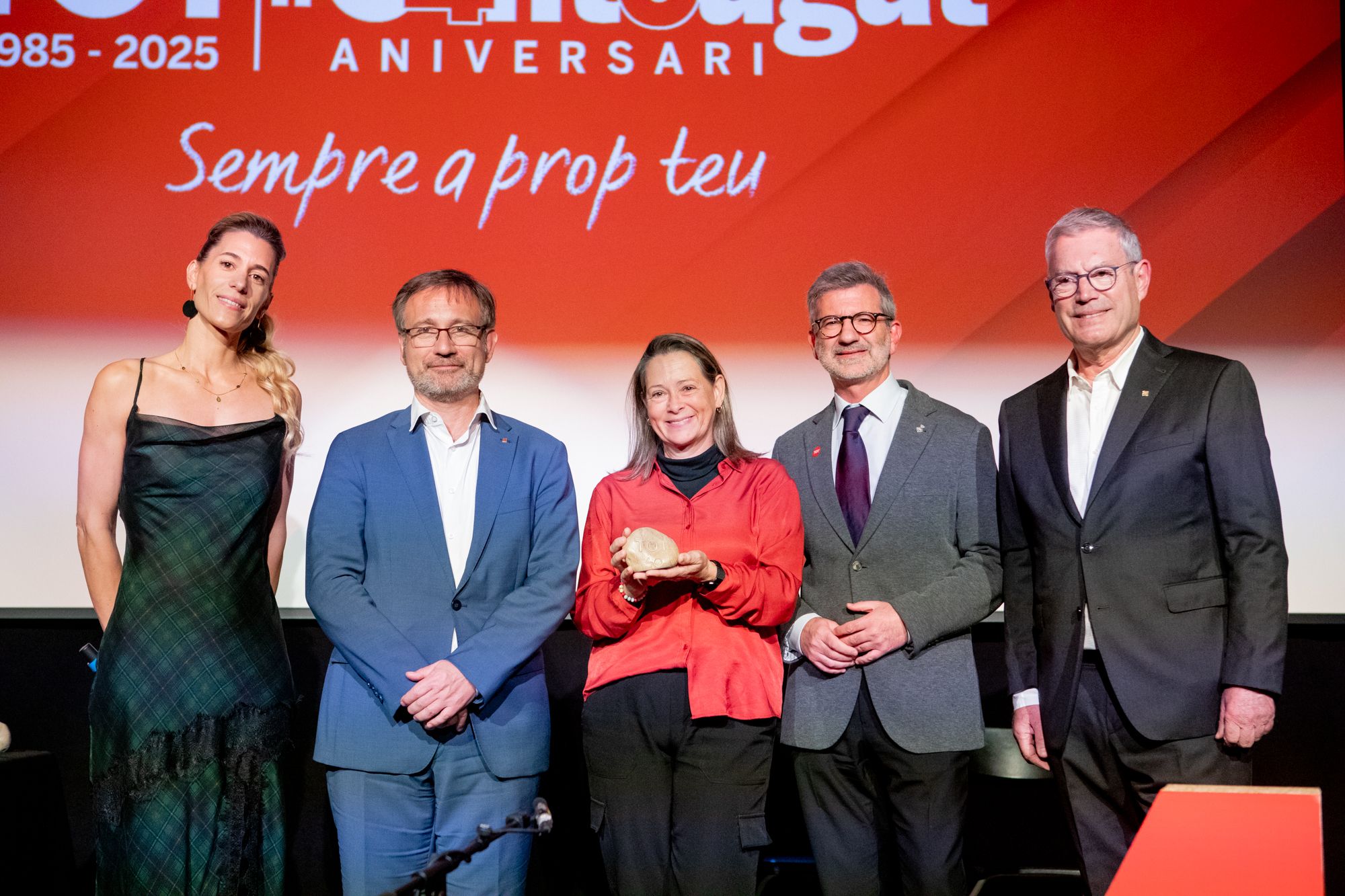Reconeixements a comerços i entitats que confien des del primer dia en el TOT com la Unió. FOTO: Joana Arribas (TOT Sant Cugat)