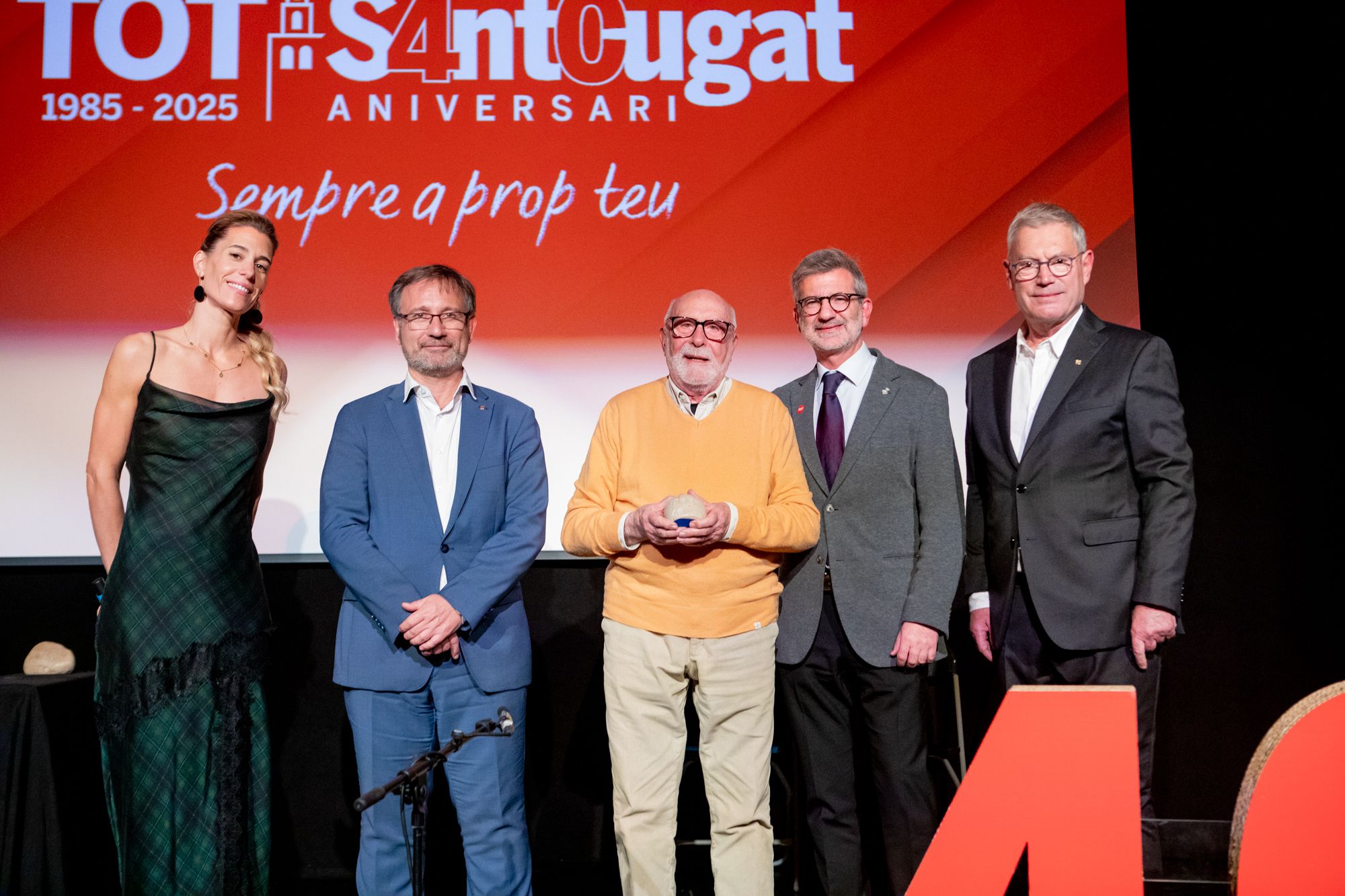 Reconeixement a Eduard Jener, crític de teatre del TOT FOTO: Joana Arribas (TOT Sant Cugat)