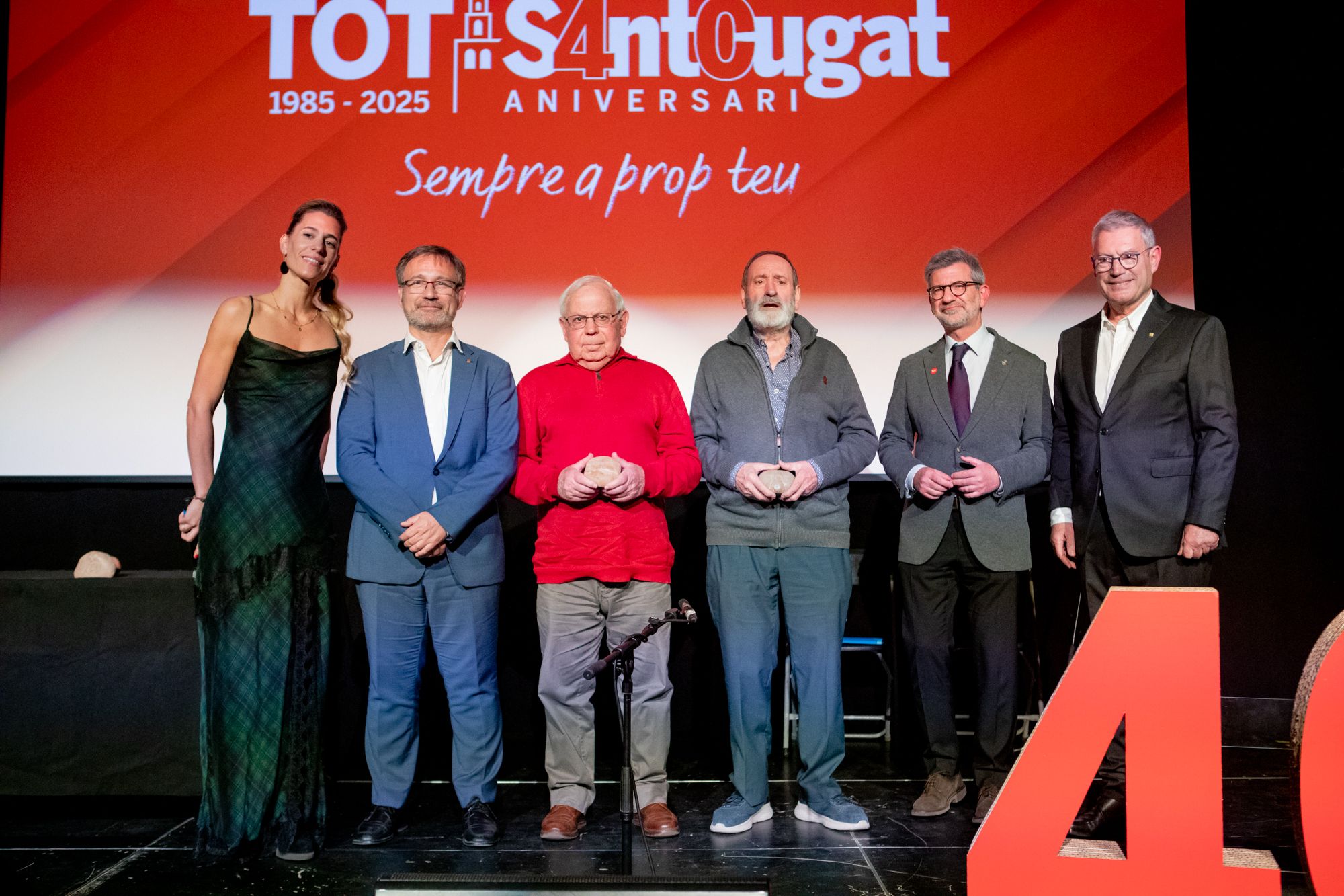 Pere Masana i Josep Andreu. Col·leccionistes del TOT Sant Cugat. FOTO: Joana Arribas (TOT Sant Cugat)