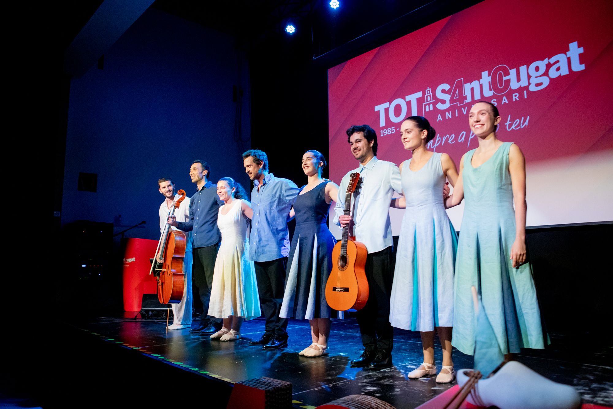 Actuació de Pere Martínez i Pau Doménech. FOTO: Joana Arribas (TOT Sant Cugat)