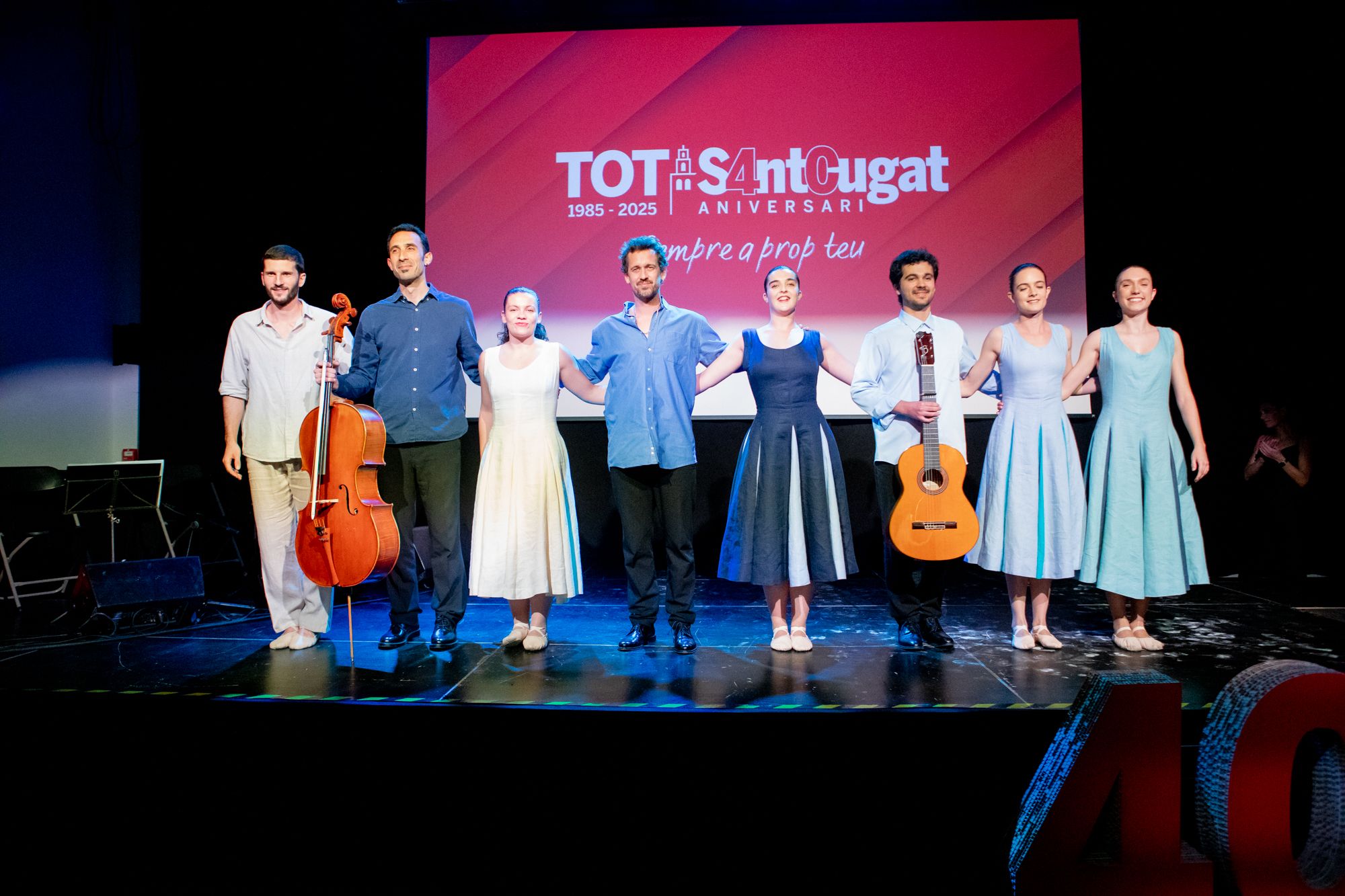 Actuació de Pere Martínez i Pau Doménech. FOTO: Joana Arribas (TOT Sant Cugat)