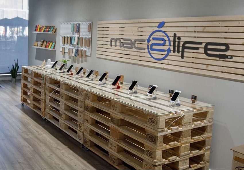 La botiga Mac2life es troba al barri de Volpelleres. FOTO: Cedida