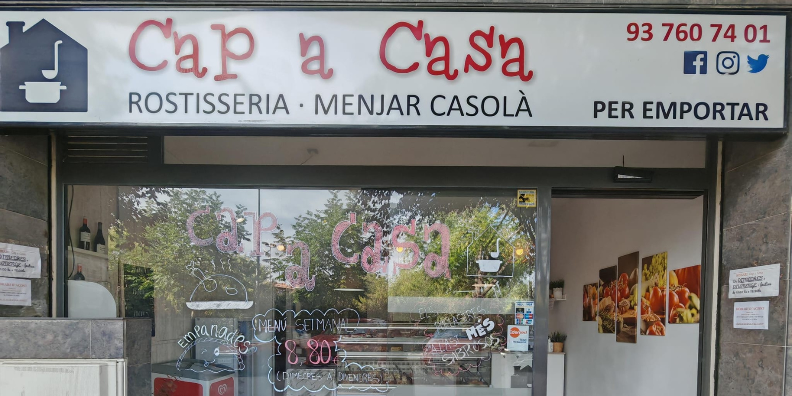 Gaudeix del menjar casolà al centre de Sant Cugat FOTO: Cedida