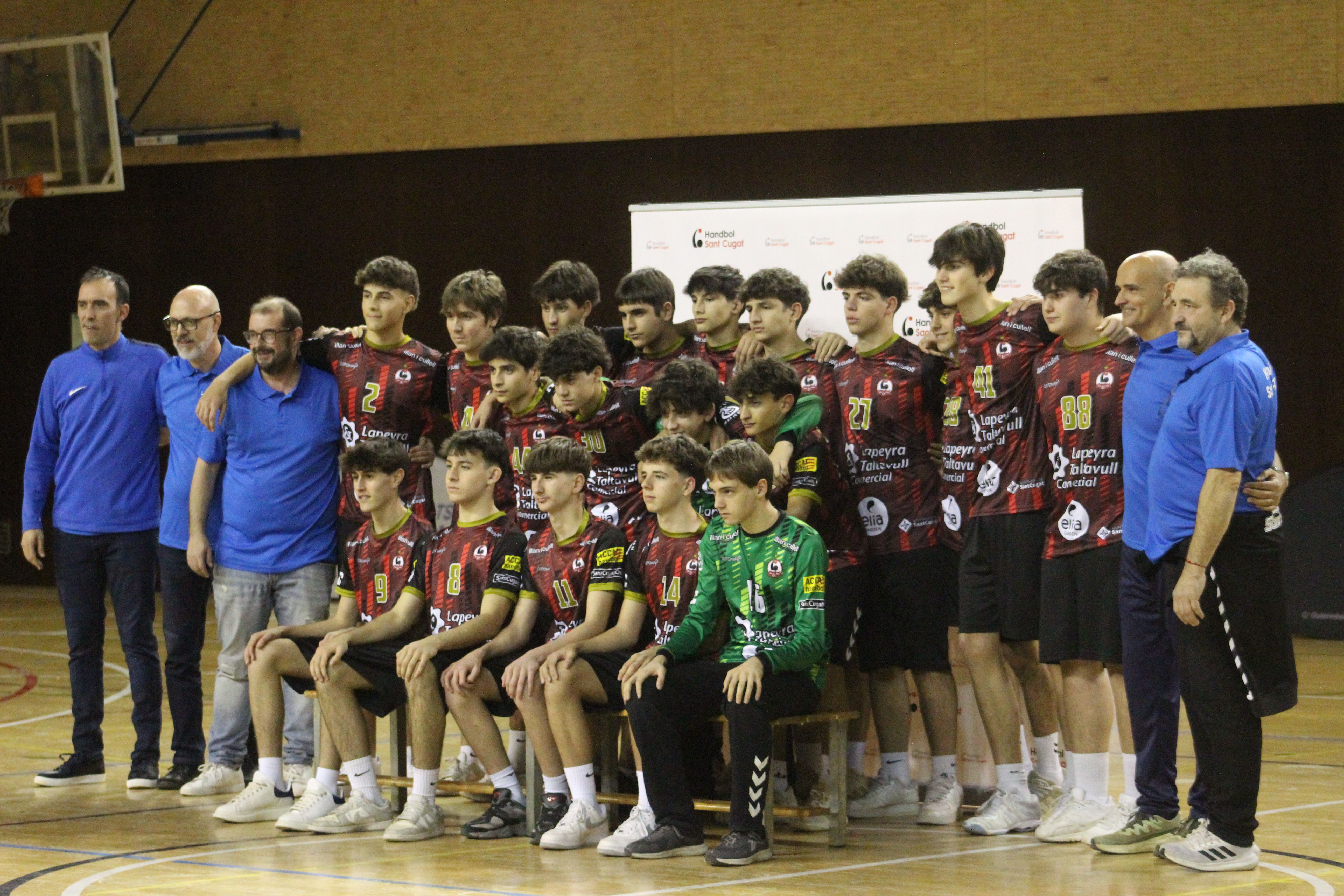 Presentació d'equips del Club Handbol Sant Cugat. FOTO: Handbol Sant Cugat