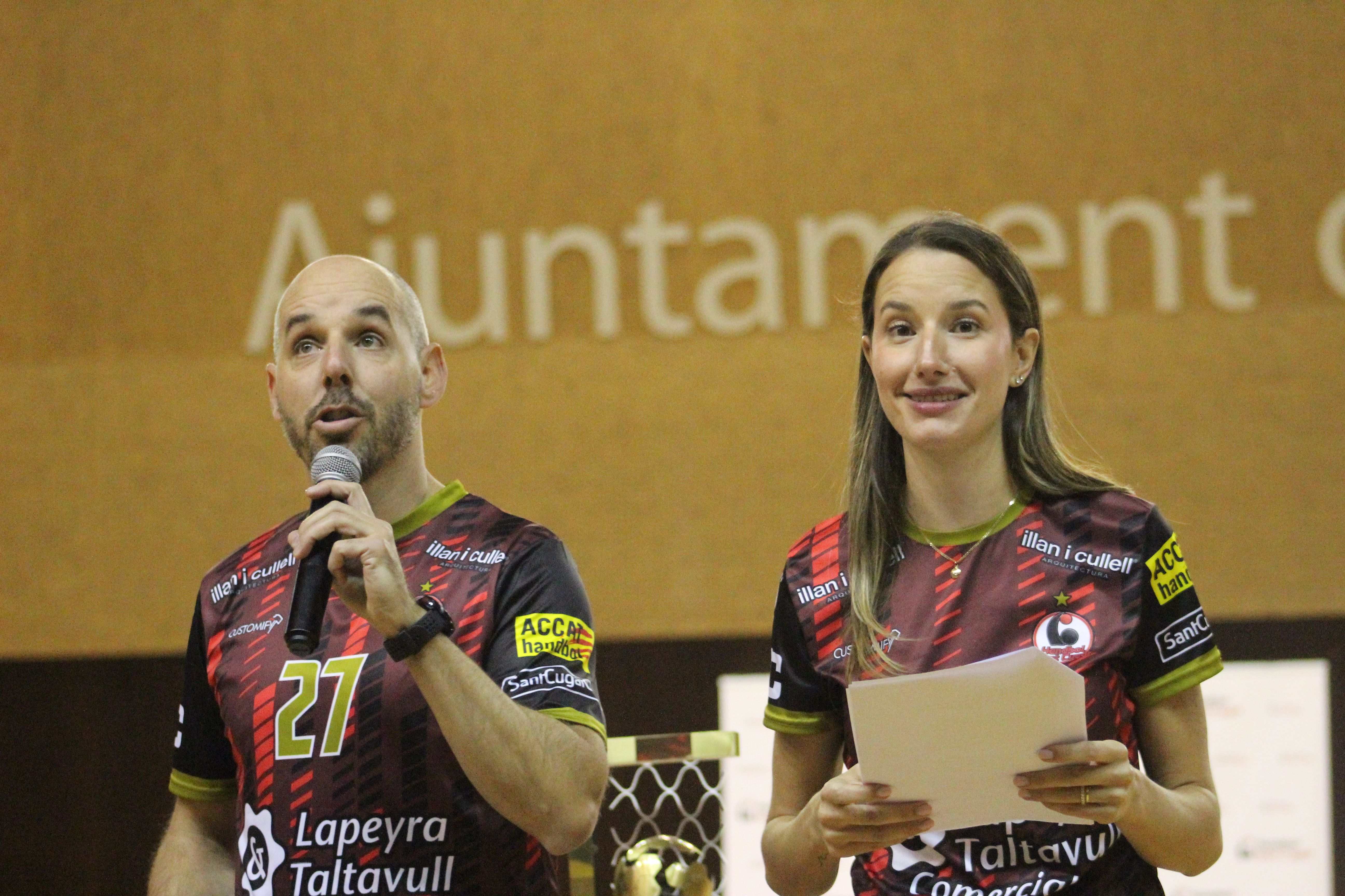 Presentació d'equips del Club Handbol Sant Cugat. FOTO: Handbol Sant Cugat