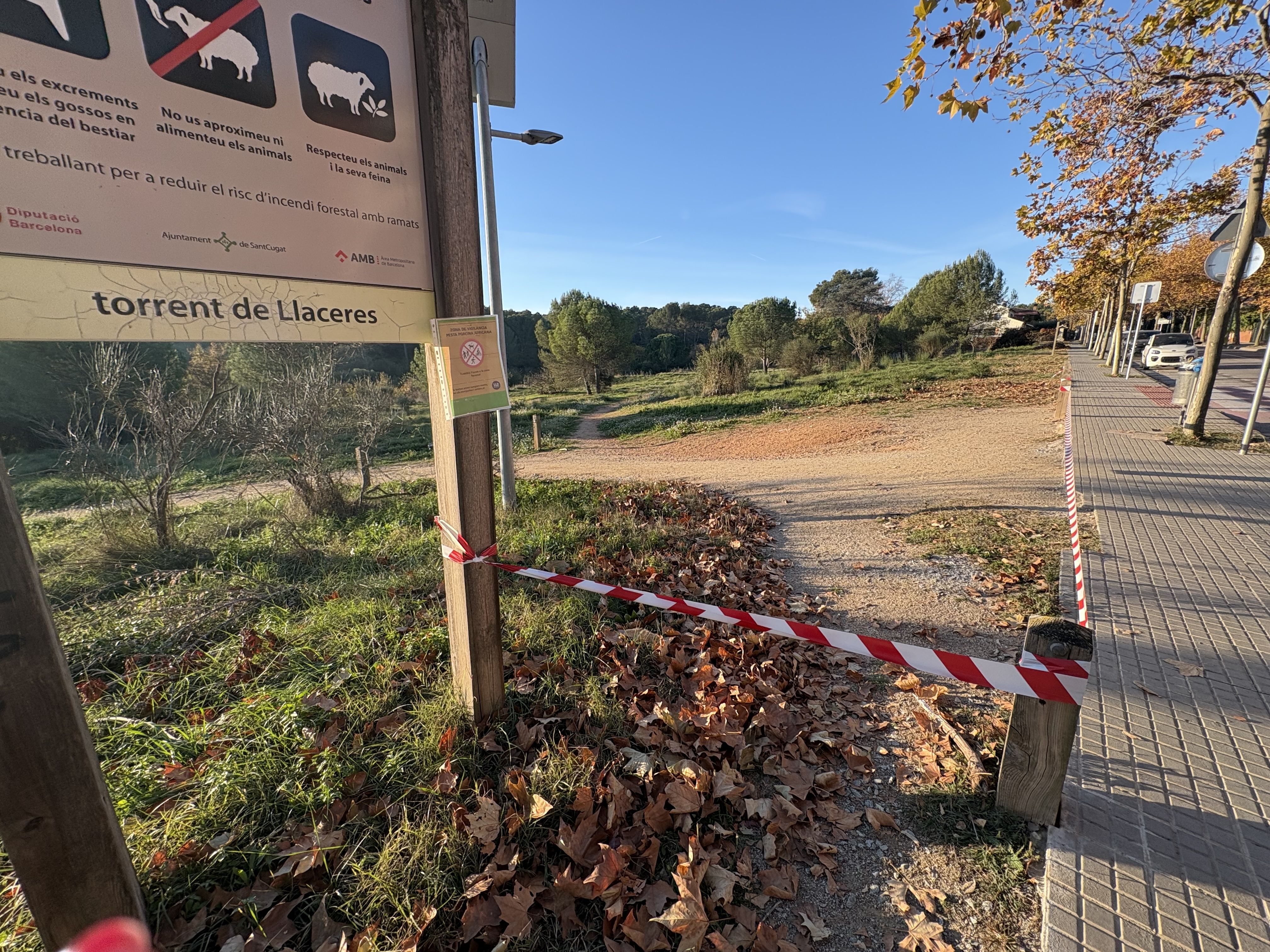 S'han tancat els accessos a Collserola FOTO: Àgata Guinó (TOT Sant Cugat) 