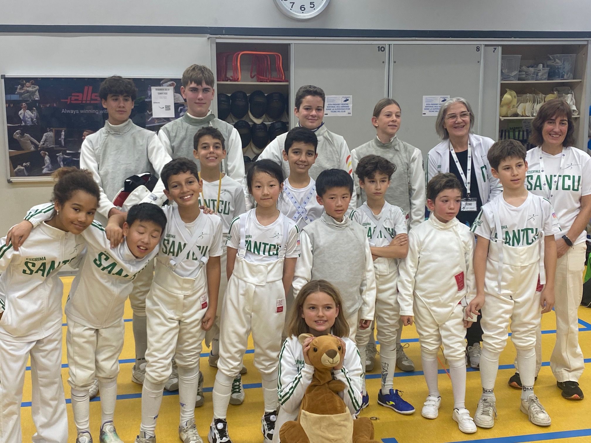 Domini del Club d’Esgrima Sant Cugat en la primera jornada de la Lliga Catalana. FOTO: Club d'Esgrima Sant Cugat