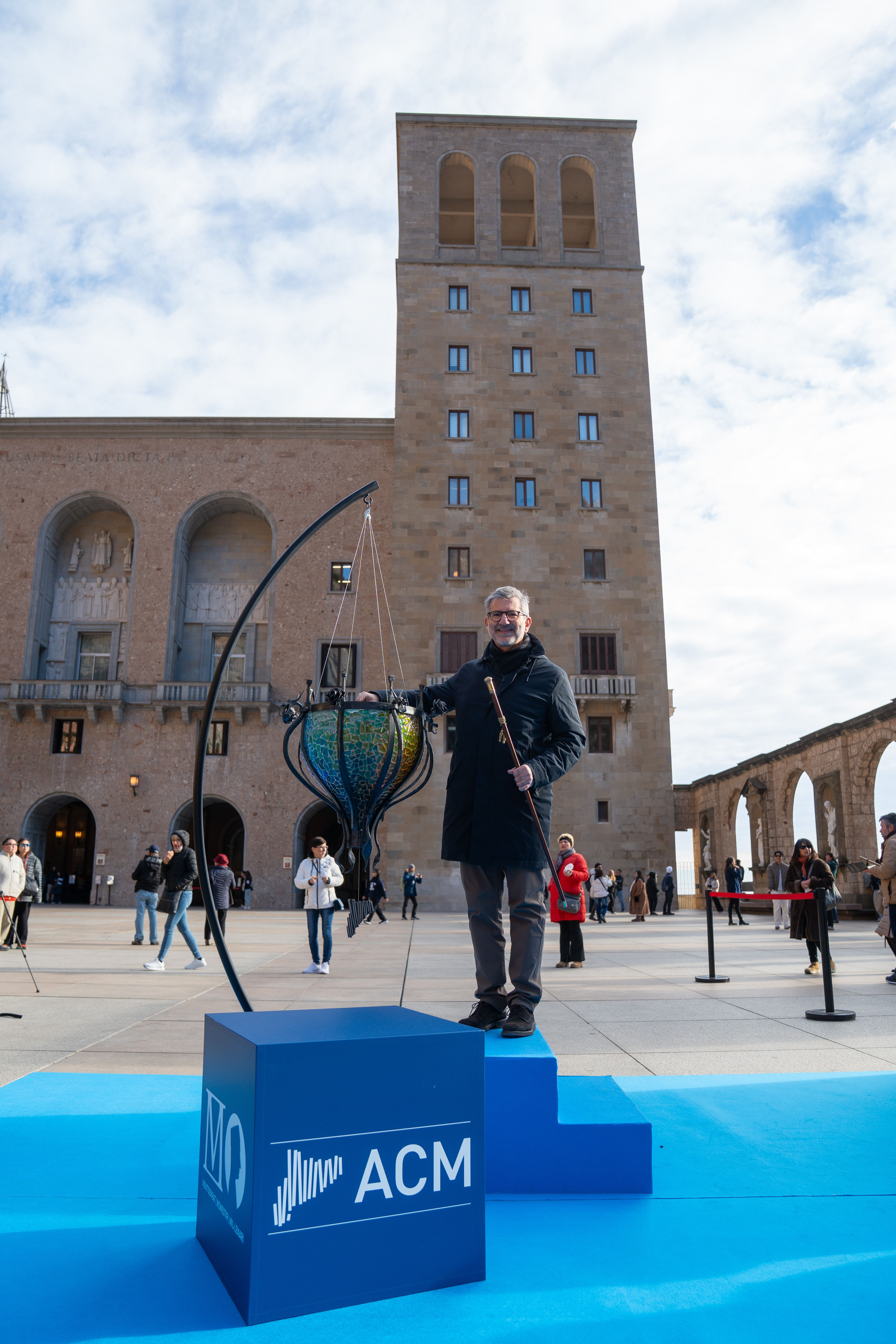 L'alcalde Josep Maria Vallès a Montserrat FOTO: Associació Catalana de Municipis