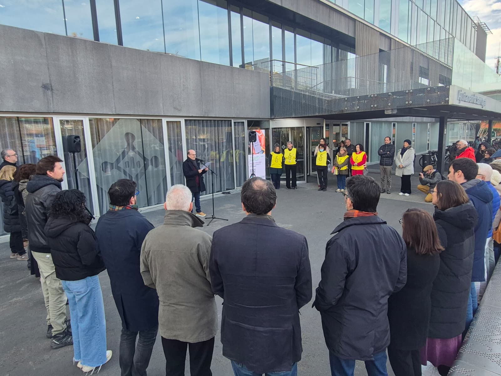 Acte institucional contra la pena de mort a Sant Cugat FOTO: TOT Sant Cugat