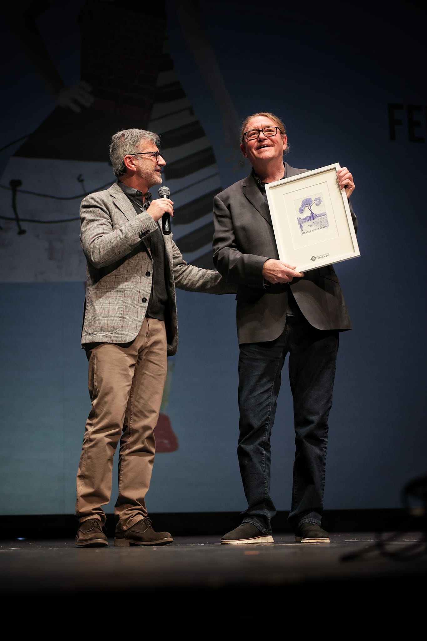 Josep Maria Vallès i Gerald-Patrick Fannon. FOTO: Teatre-Auditori Emma Vilarasau