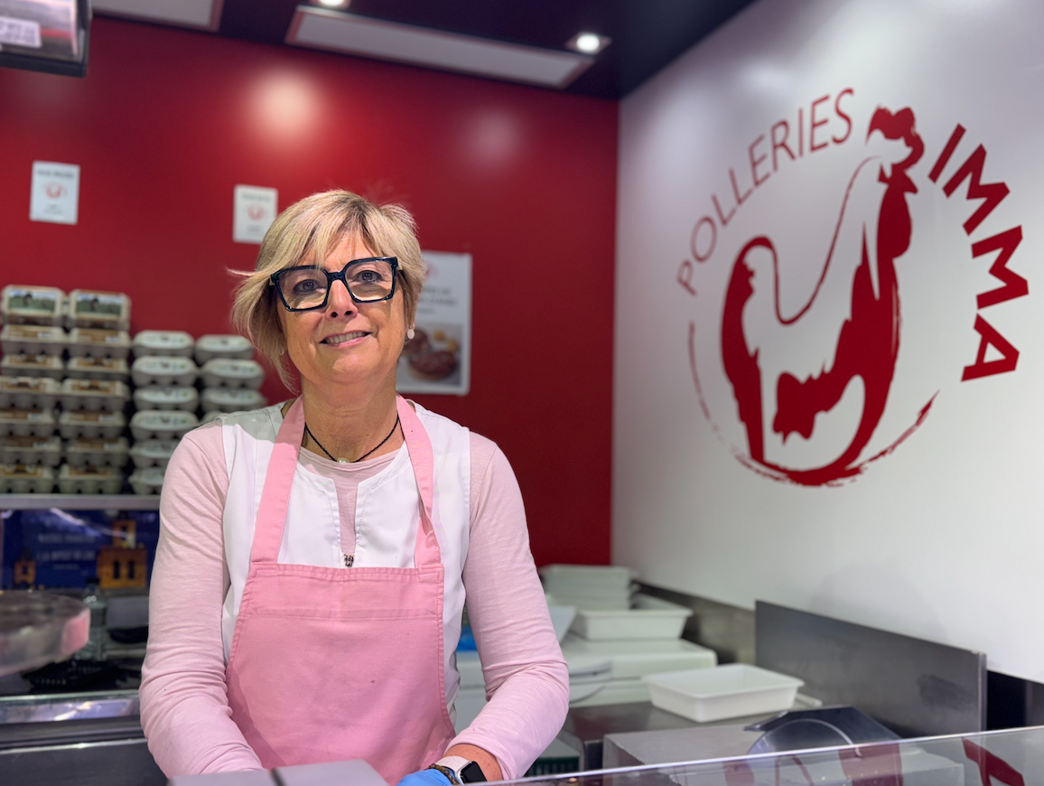 Imma Serraboguñà en una de les parades del Mercat de Torreblanca. FOTO: TOT Sant Cugat