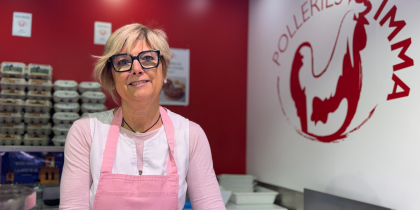 Imma Serraboguñà en una de les parades del Mercat de Torreblanca. FOTO: TOT Sant Cugat