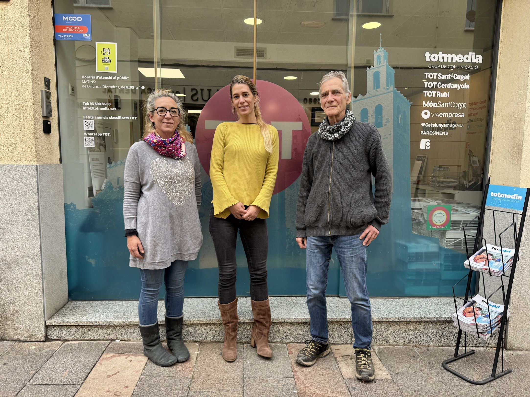 L’acte ha estat presidit per Laura Grau, directora general del TOT i pels representants de l’entitat, Michael Rust i Alicia Martín. FOTO: Christian Pérez (TOT Sant Cugat)
