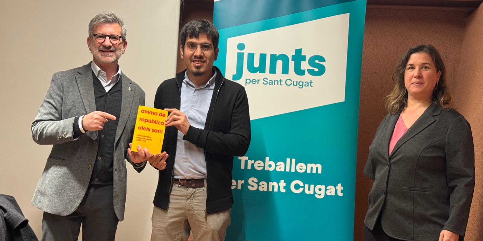 D'esquerra a dreta, Josep Maria Vallès, Aleix Sarri i Marta Canas. FOTO: TOT Sant Cugat