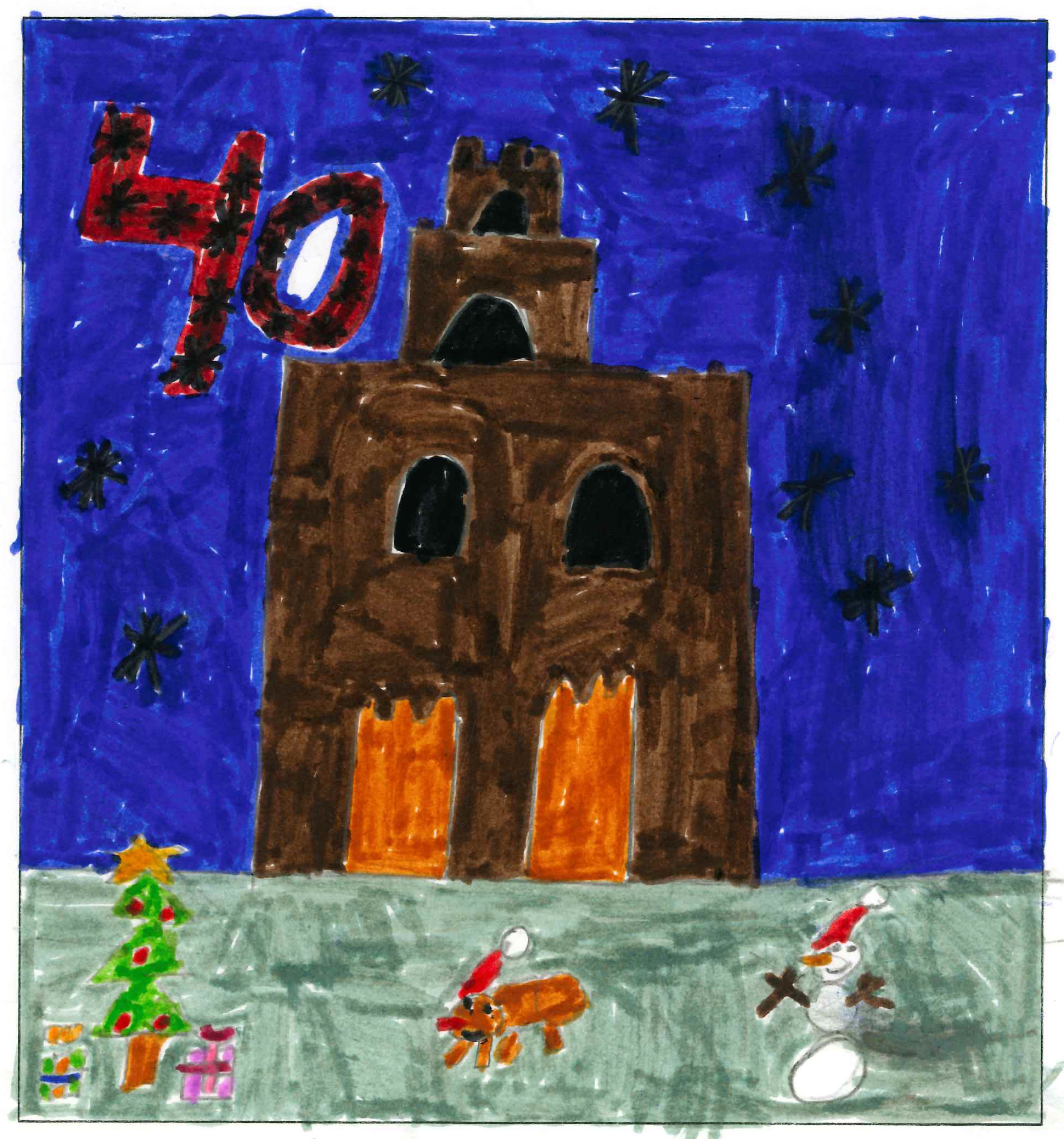 Postal de l'Escola Santa Isabel del concurs del TOT Sant Cugat