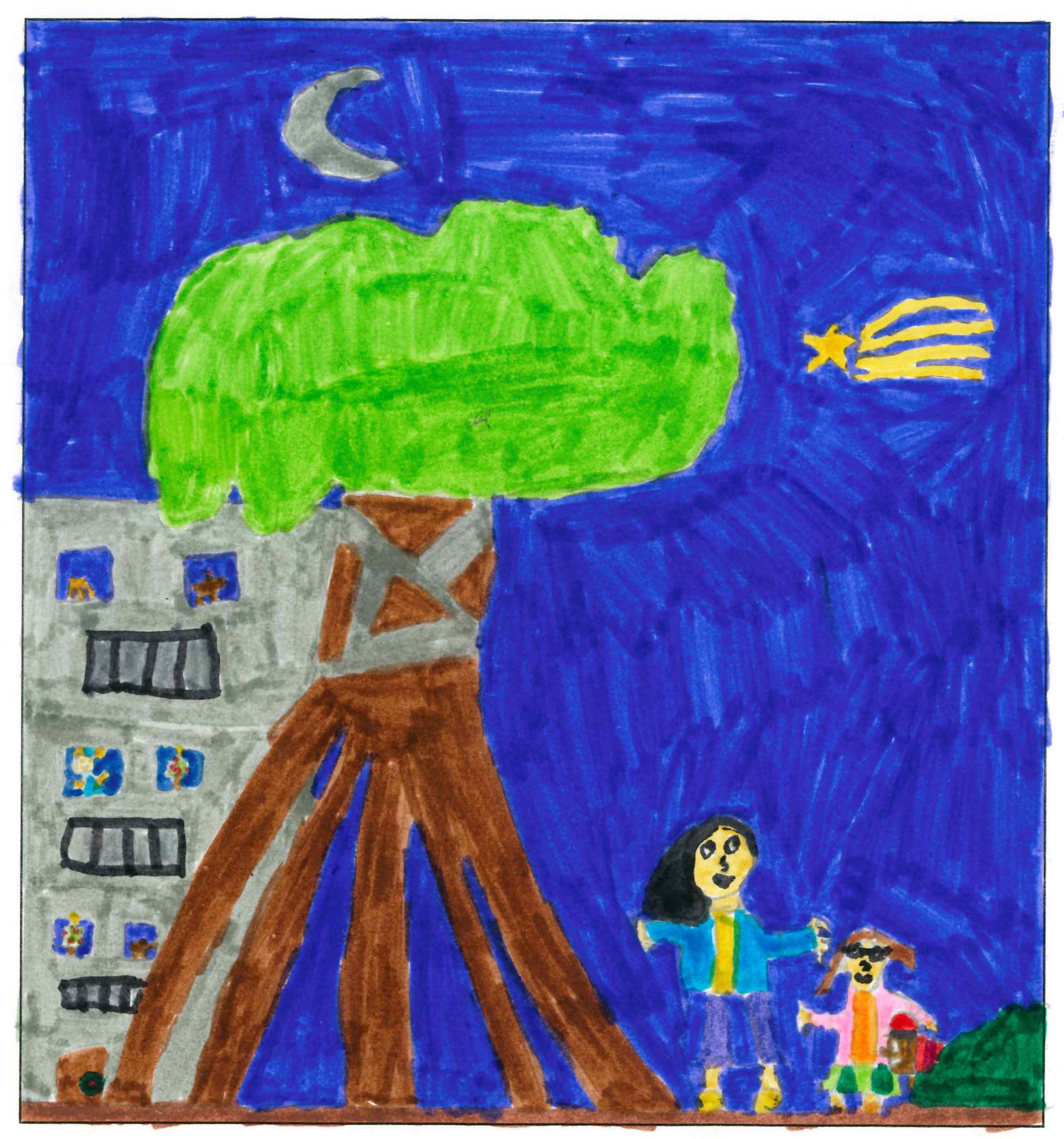 Postal de l'Escola Santa Isabel del concurs del TOT Sant Cugat