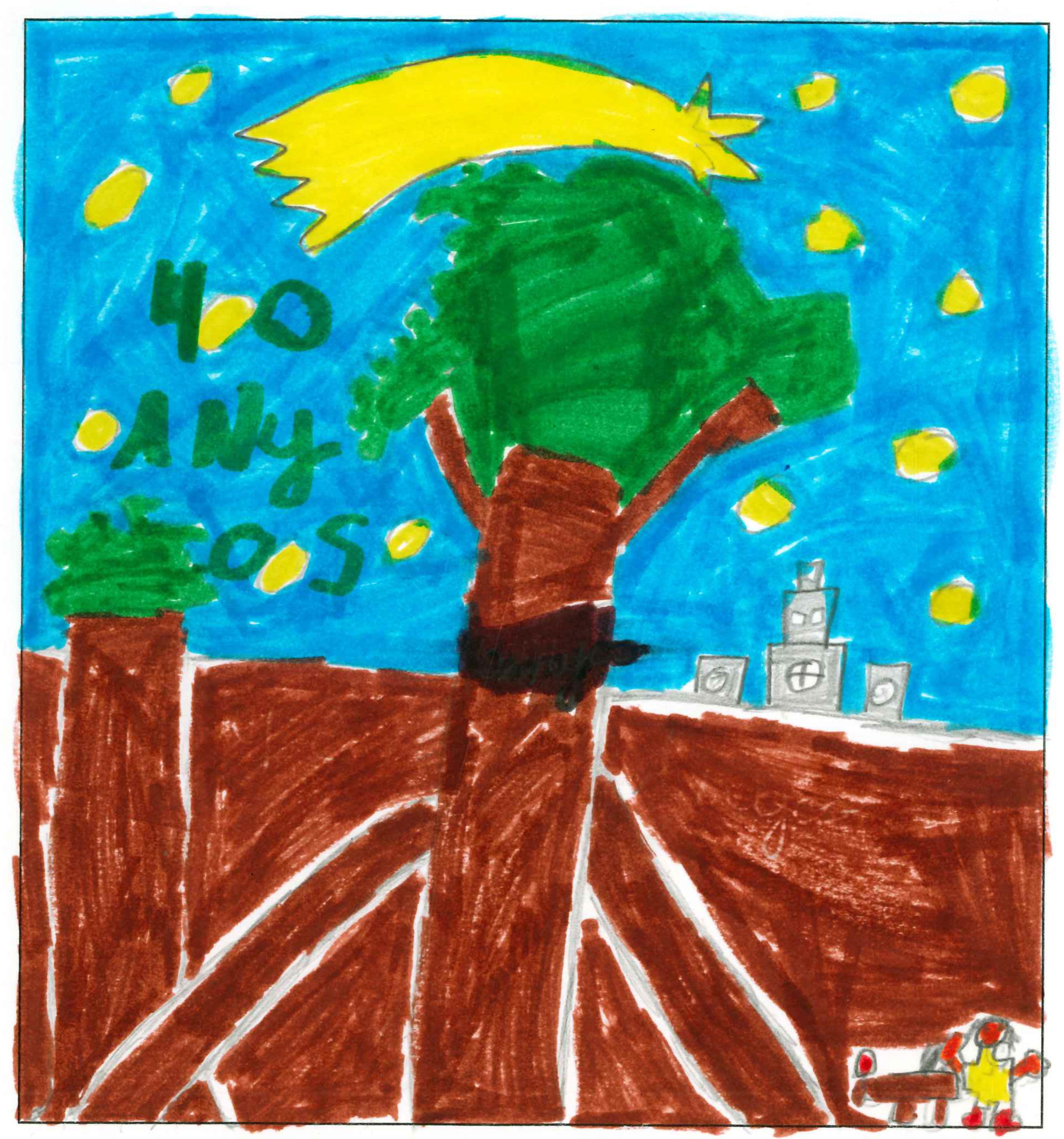 Postal de l'Escola Santa Isabel del concurs del TOT Sant Cugat