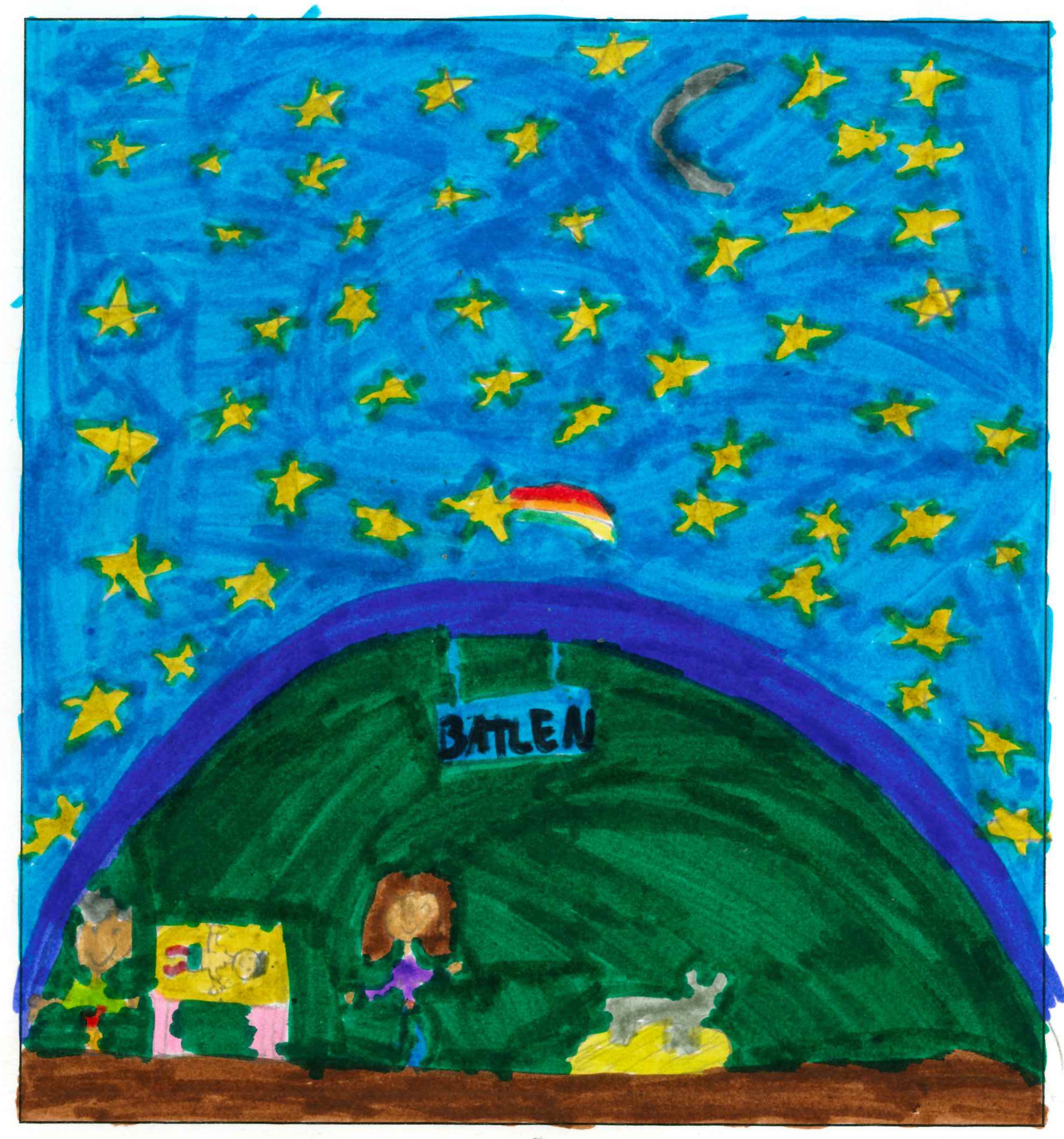 Postal de l'Escola Santa Isabel del concurs del TOT Sant Cugat