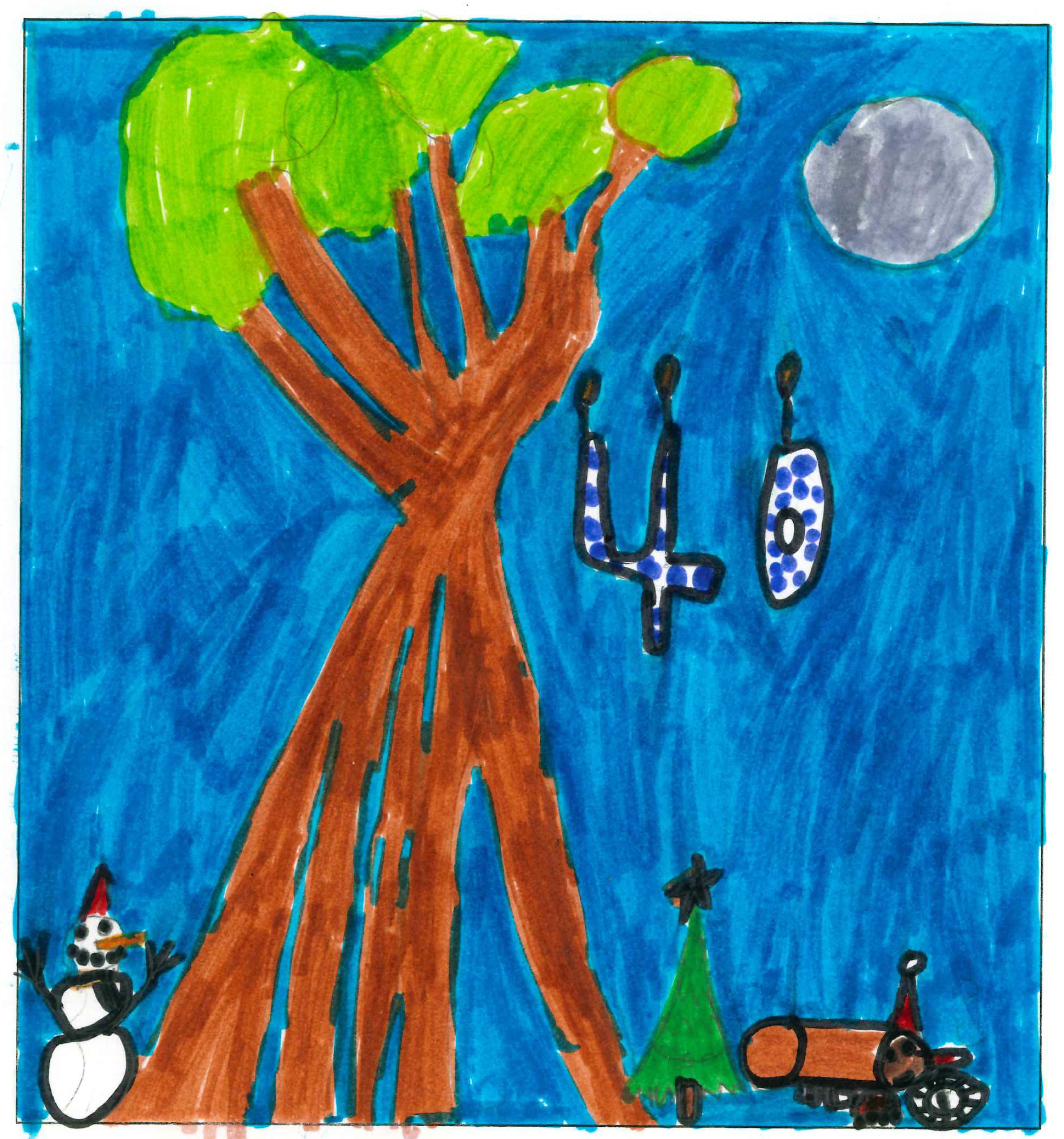 Postal de l'Escola Santa Isabel del concurs del TOT Sant Cugat