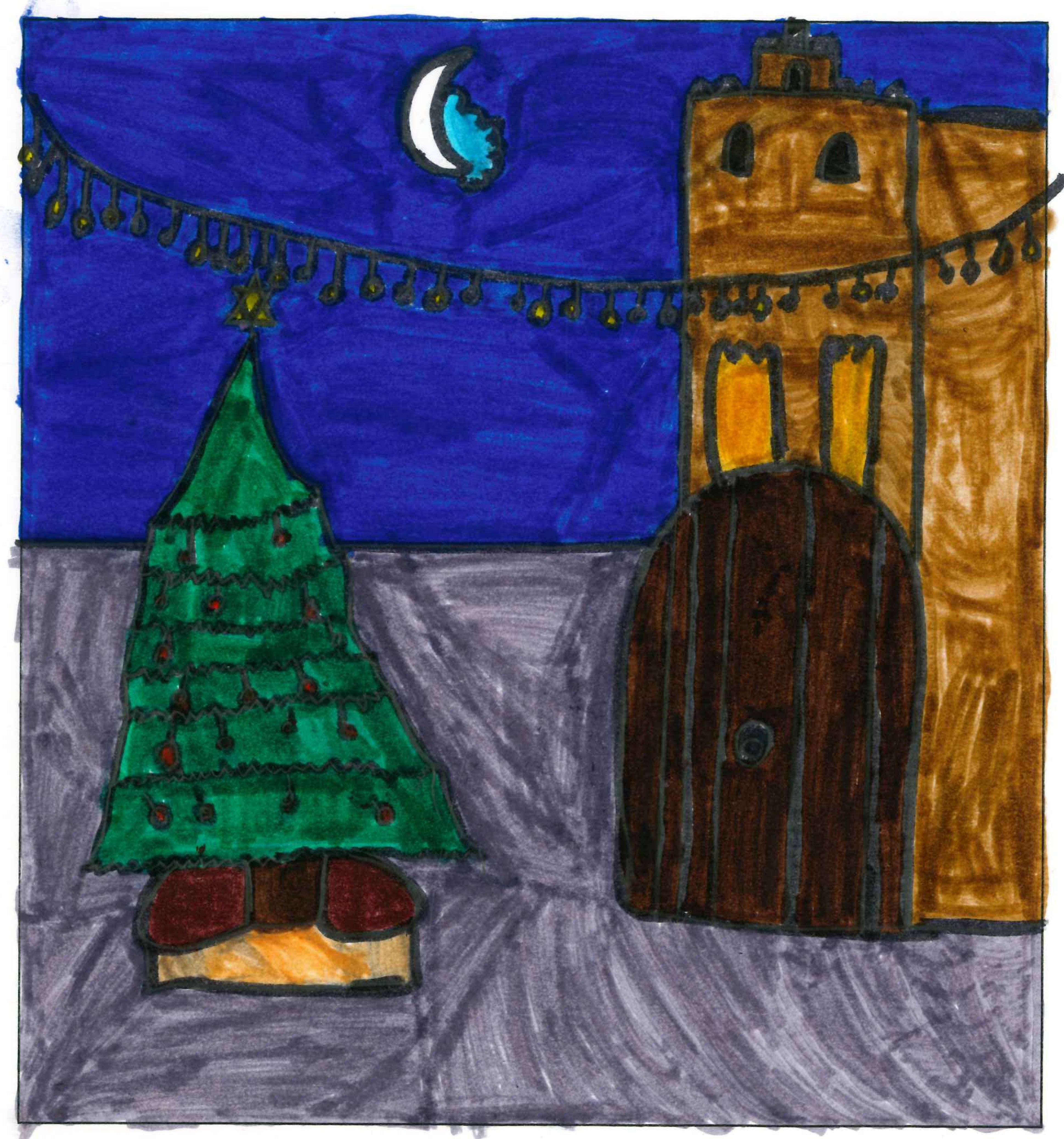 Postal de l'Escola Santa Isabel del concurs del TOT Sant Cugat