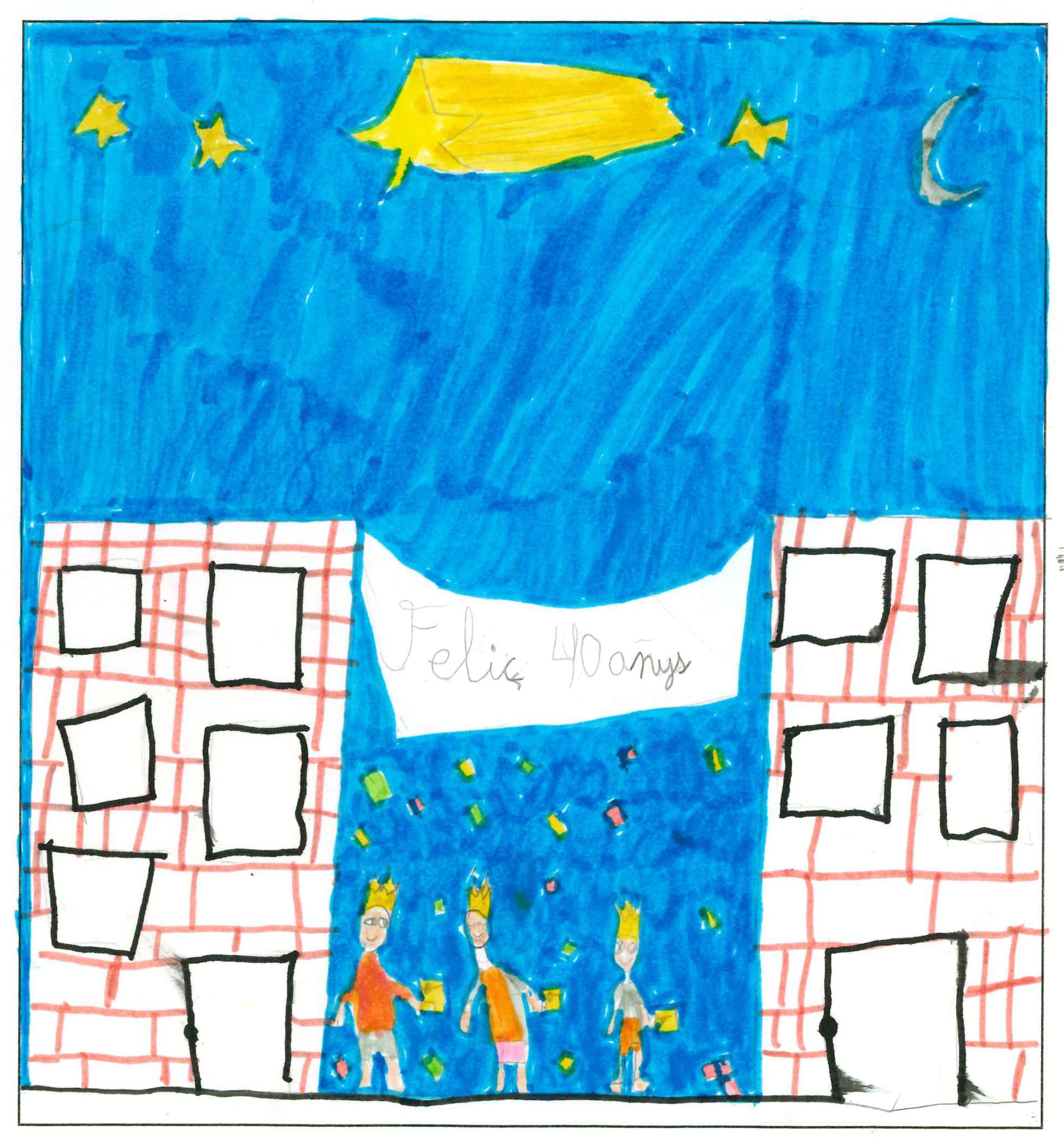 Postal de l'Escola Santa Isabel del concurs del TOT Sant Cugat