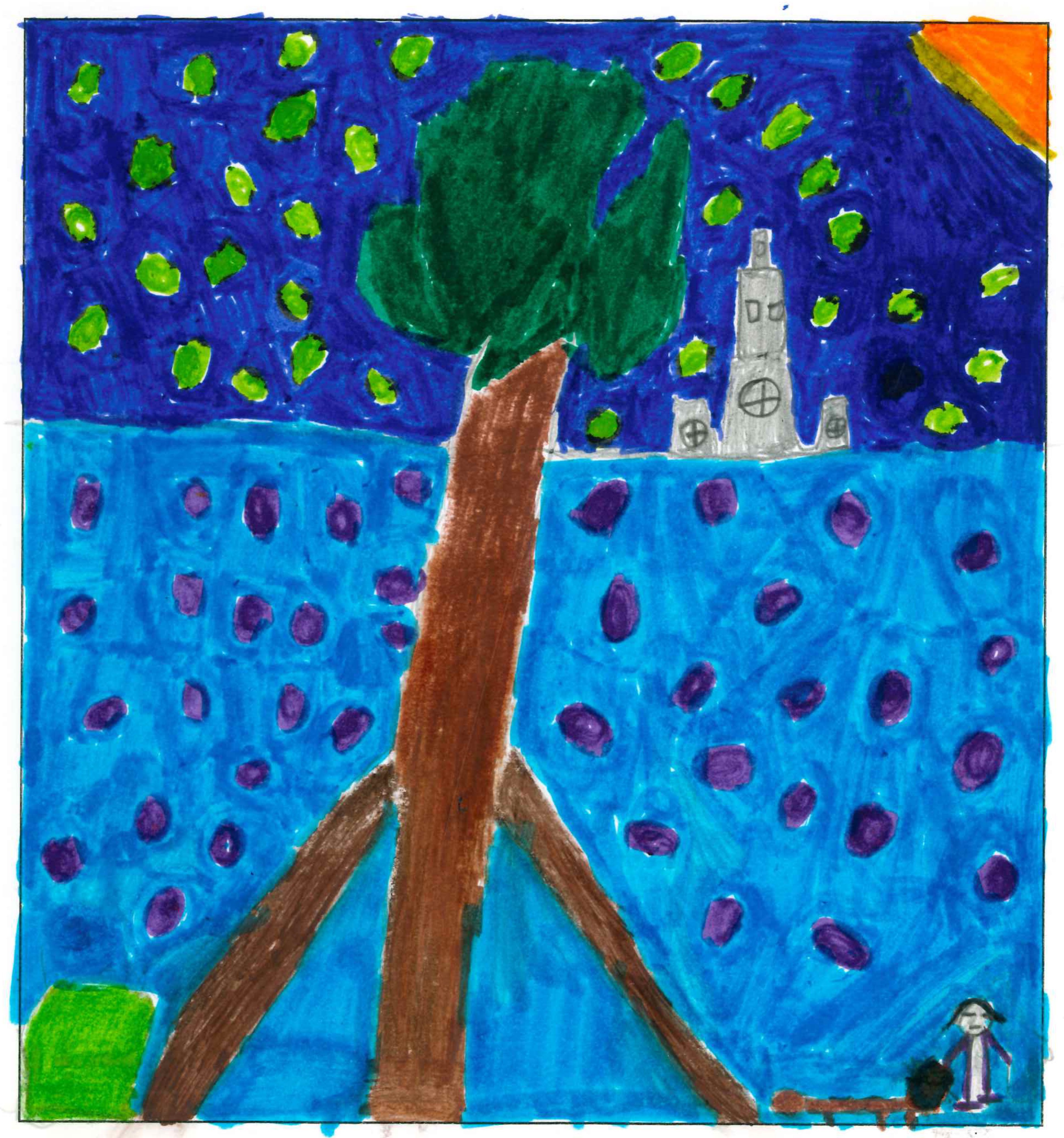 Postal de l'Escola Santa Isabel del concurs del TOT Sant Cugat