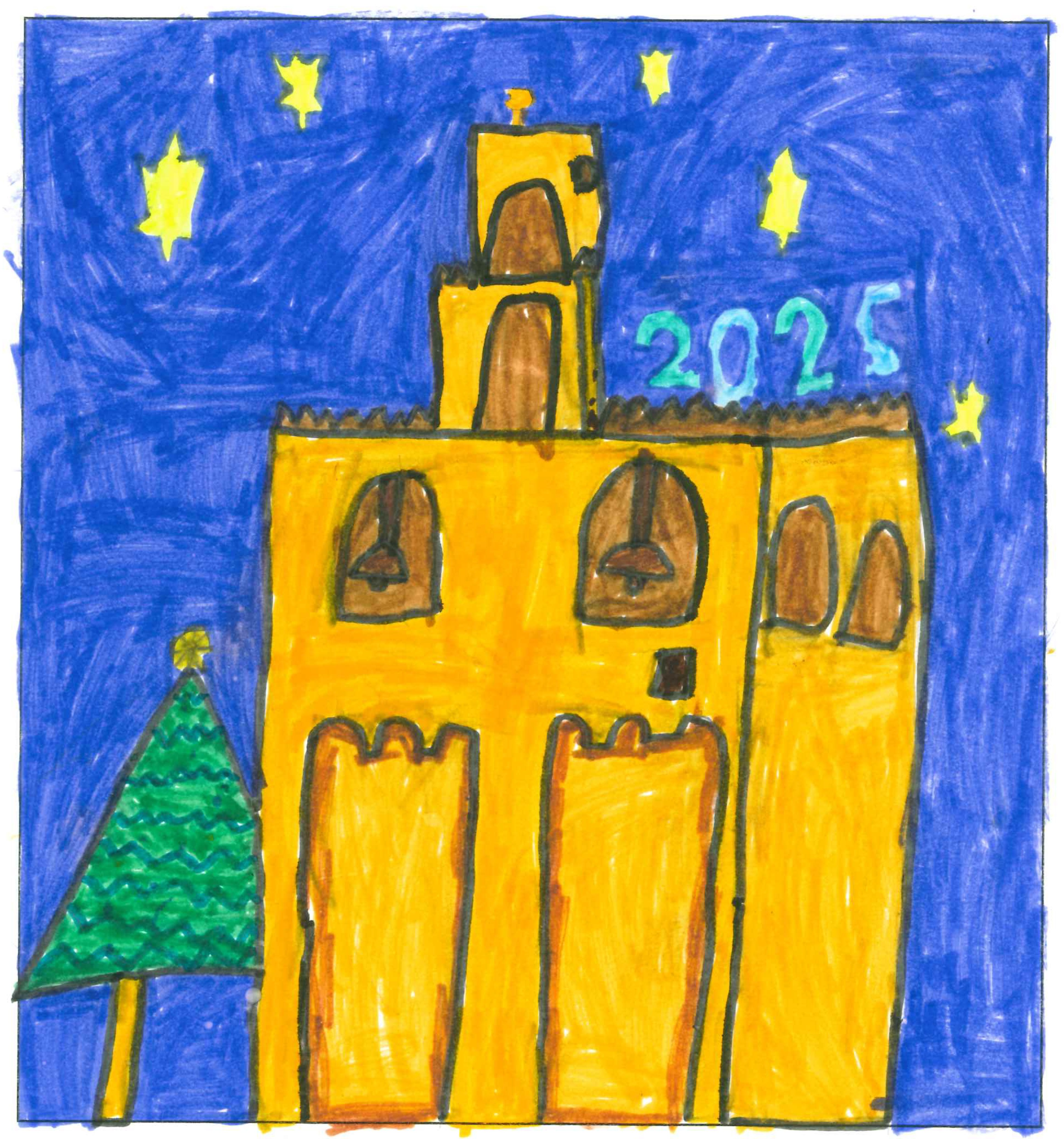 Postal de l'Escola Santa Isabel del concurs del TOT Sant Cugat