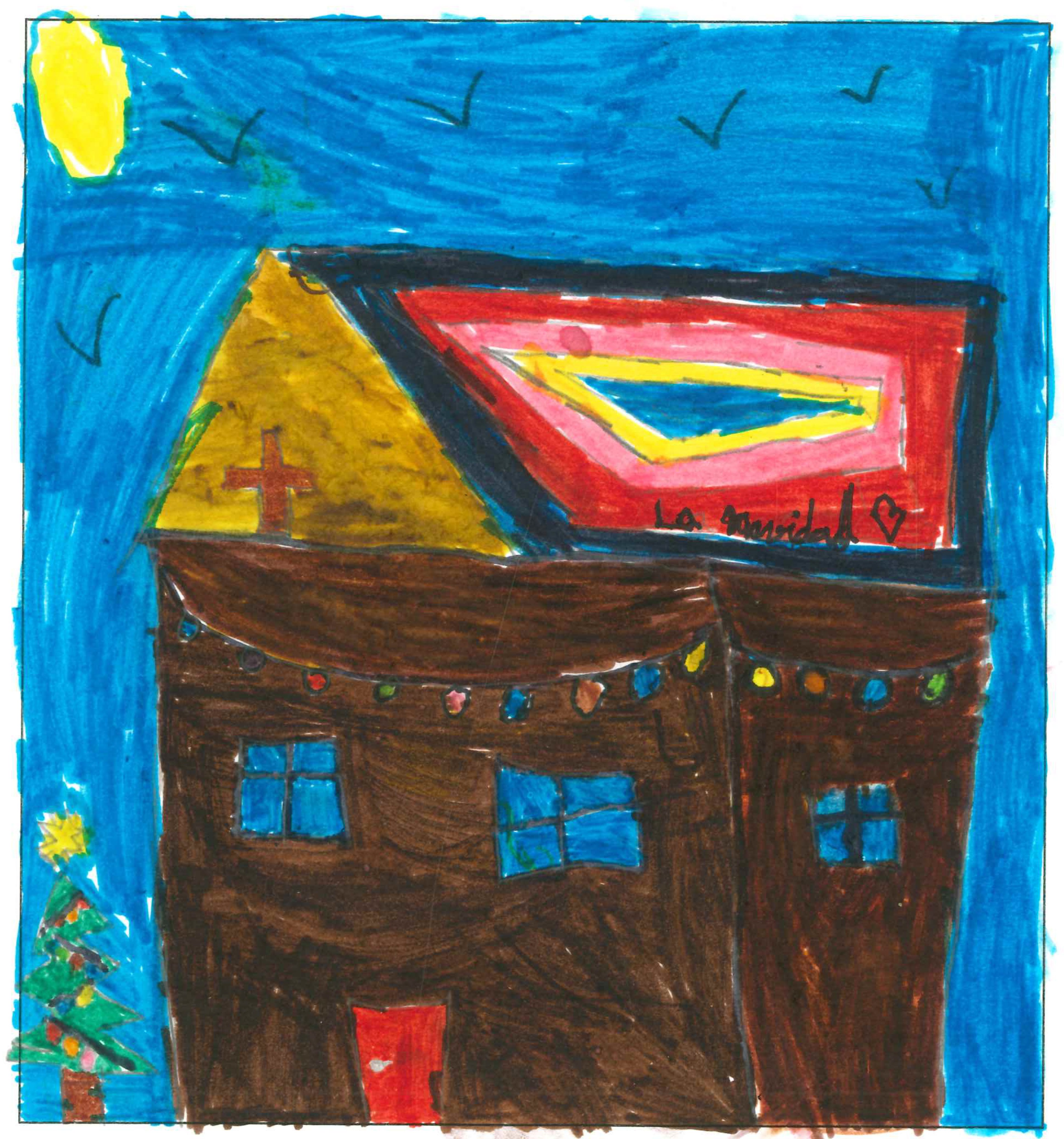 Postal de l'Escola Santa Isabel del concurs del TOT Sant Cugat