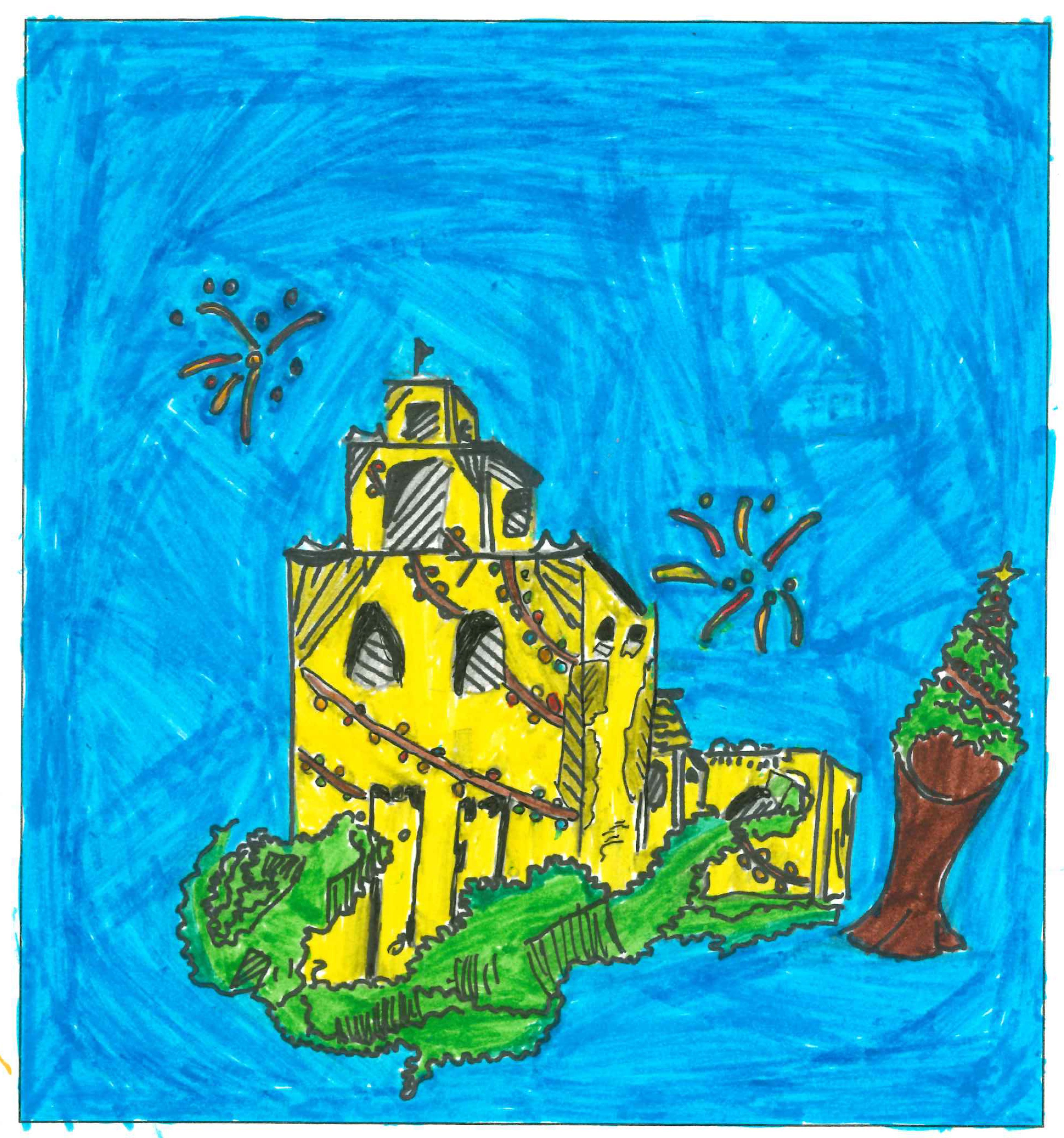 Postal de l'Escola Santa Isabel del concurs del TOT Sant Cugat