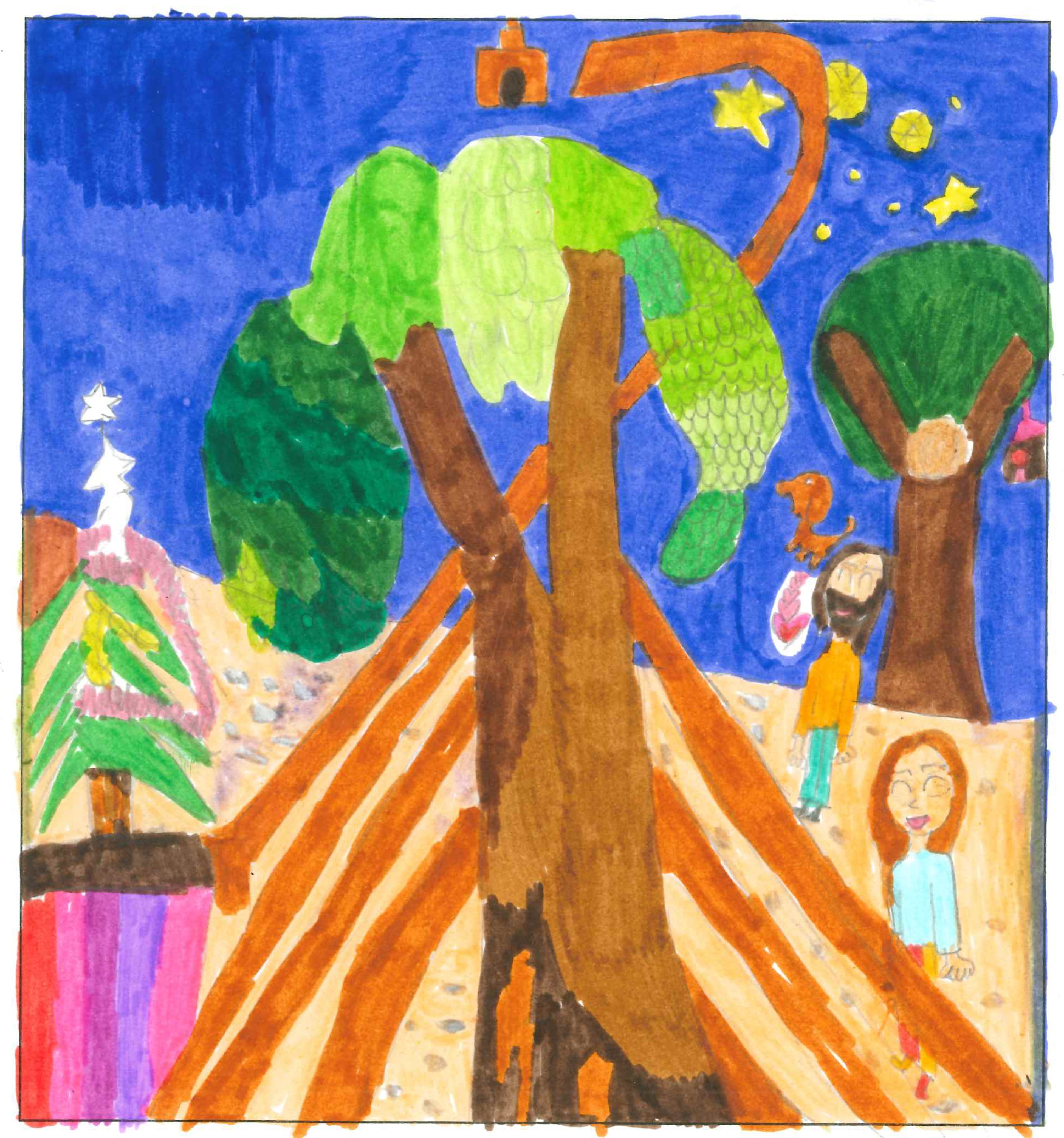 Postal de l'Escola Santa Isabel del concurs del TOT Sant Cugat