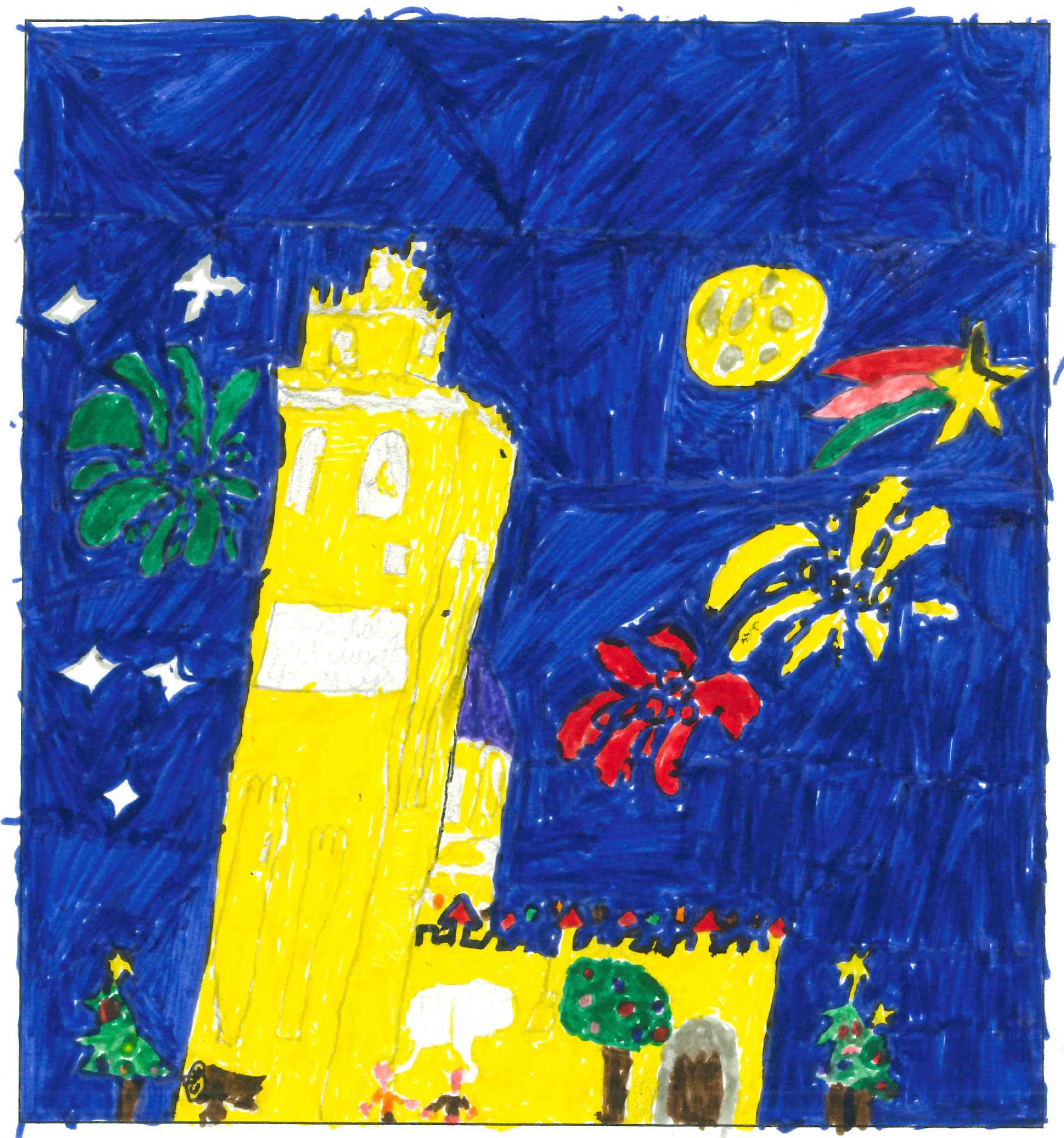 Postal de l'Escola Santa Isabel del concurs del TOT Sant Cugat