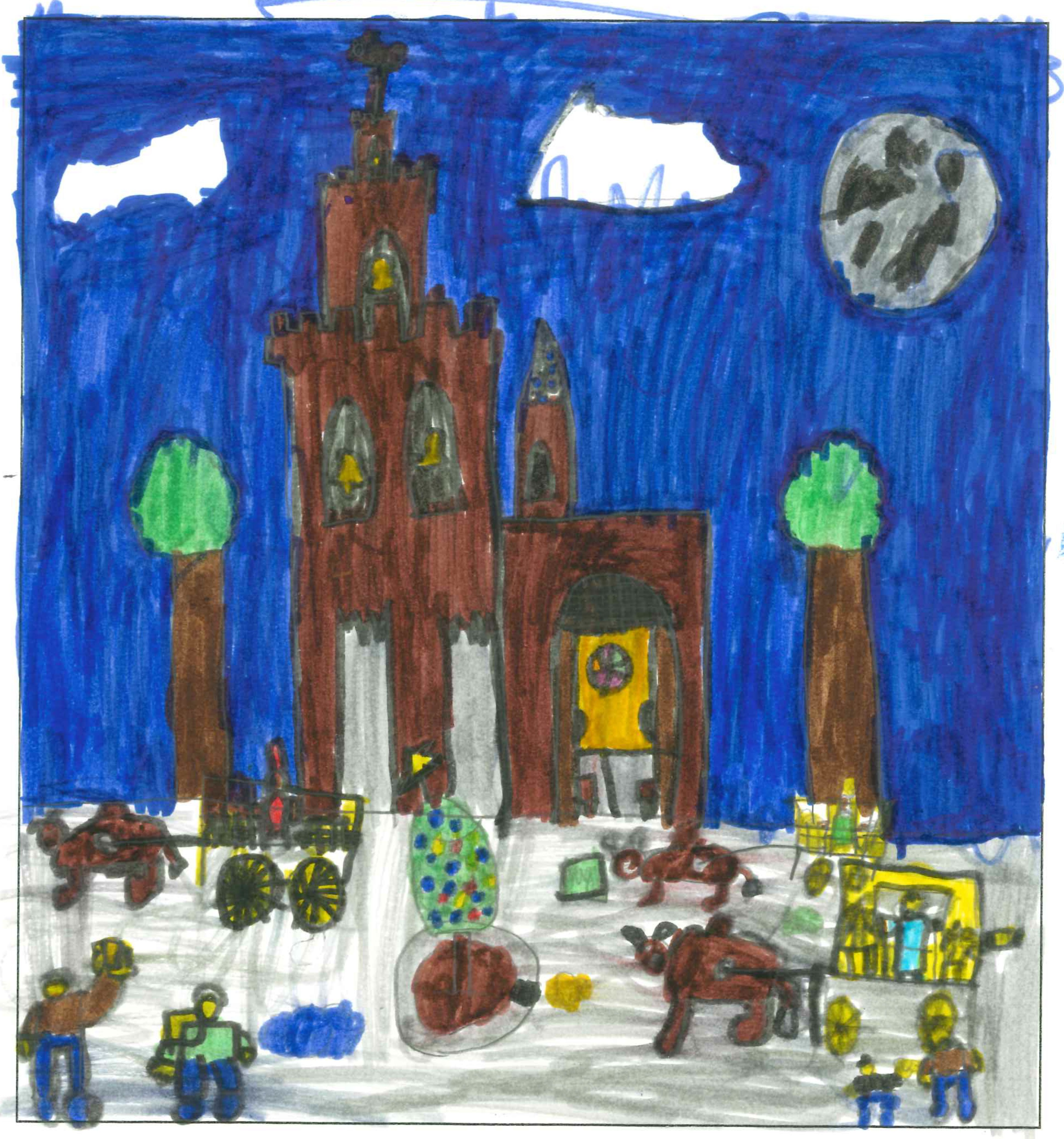 Postal de l'Escola Santa Isabel del concurs del TOT Sant Cugat