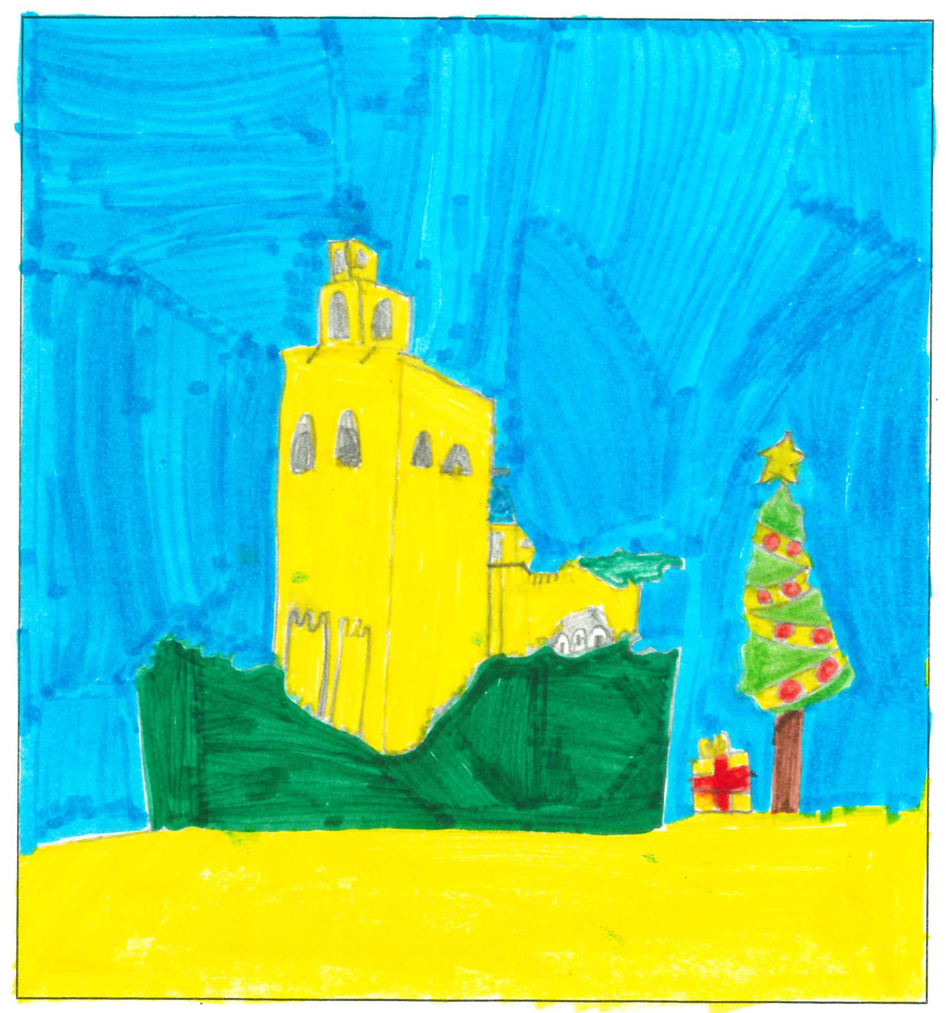 Postal de l'Escola Santa Isabel del concurs del TOT Sant Cugat