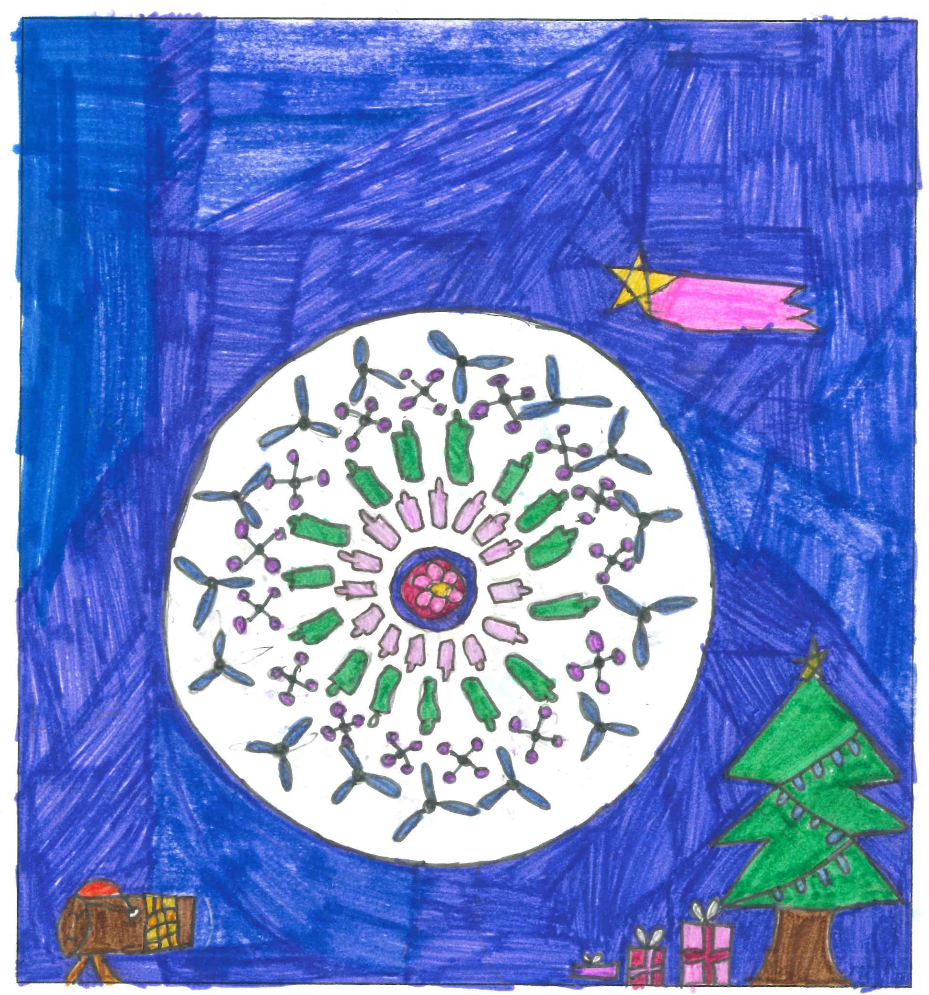 Postal de l'Escola Santa Isabel del concurs del TOT Sant Cugat