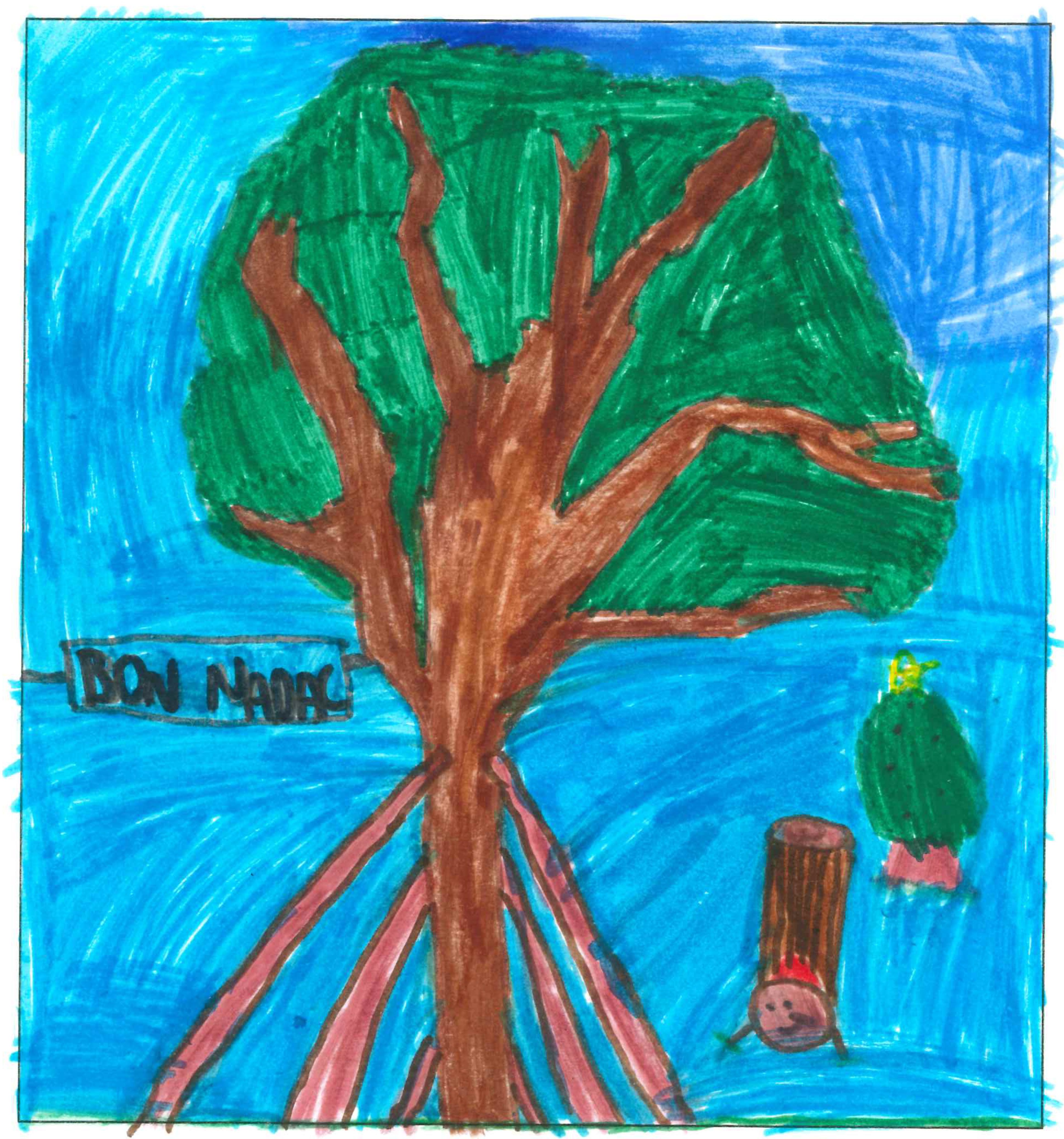 Postal de l'Escola Santa Isabel del concurs del TOT Sant Cugat