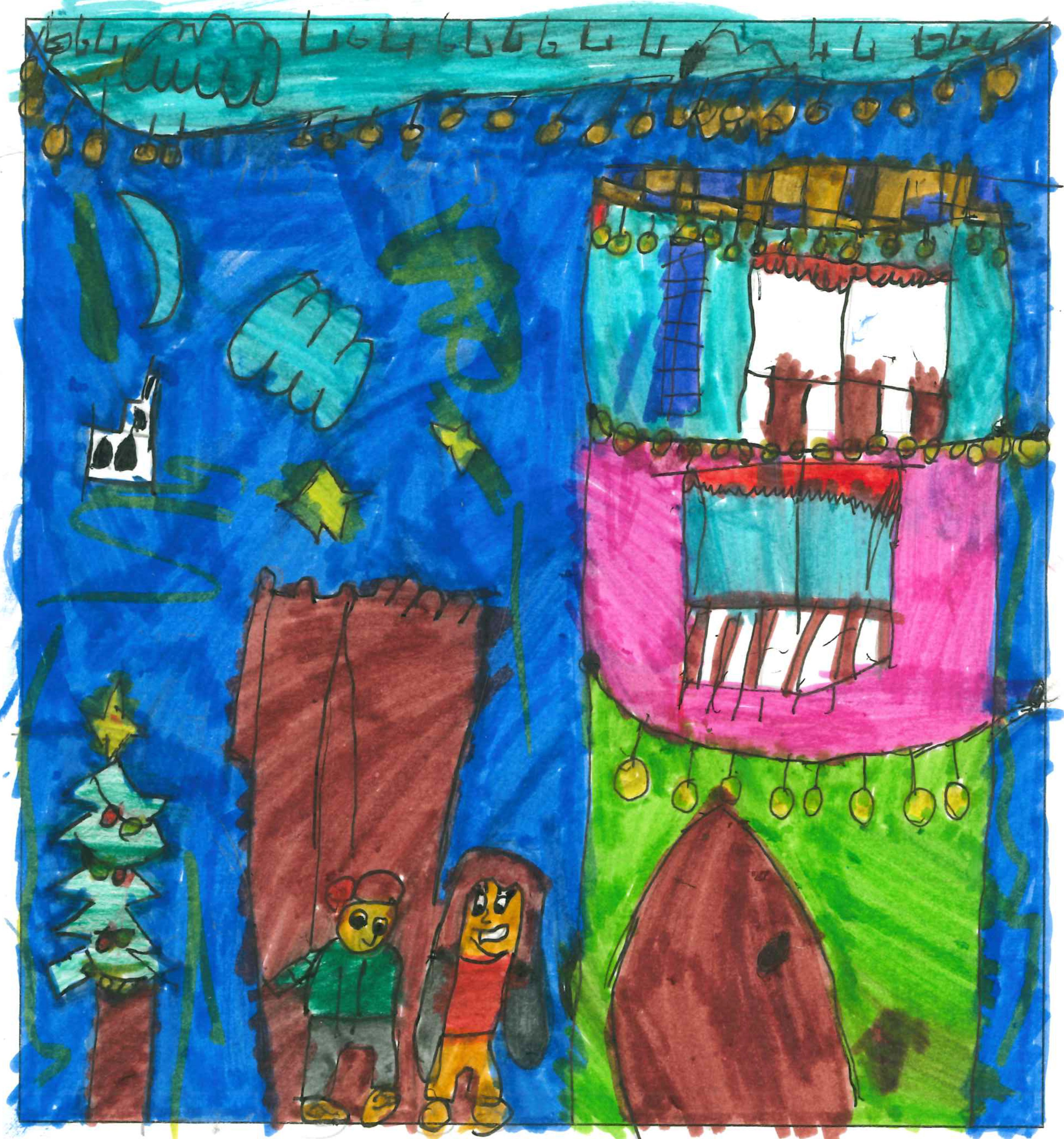 Postal de l'Escola Santa Isabel del concurs del TOT Sant Cugat