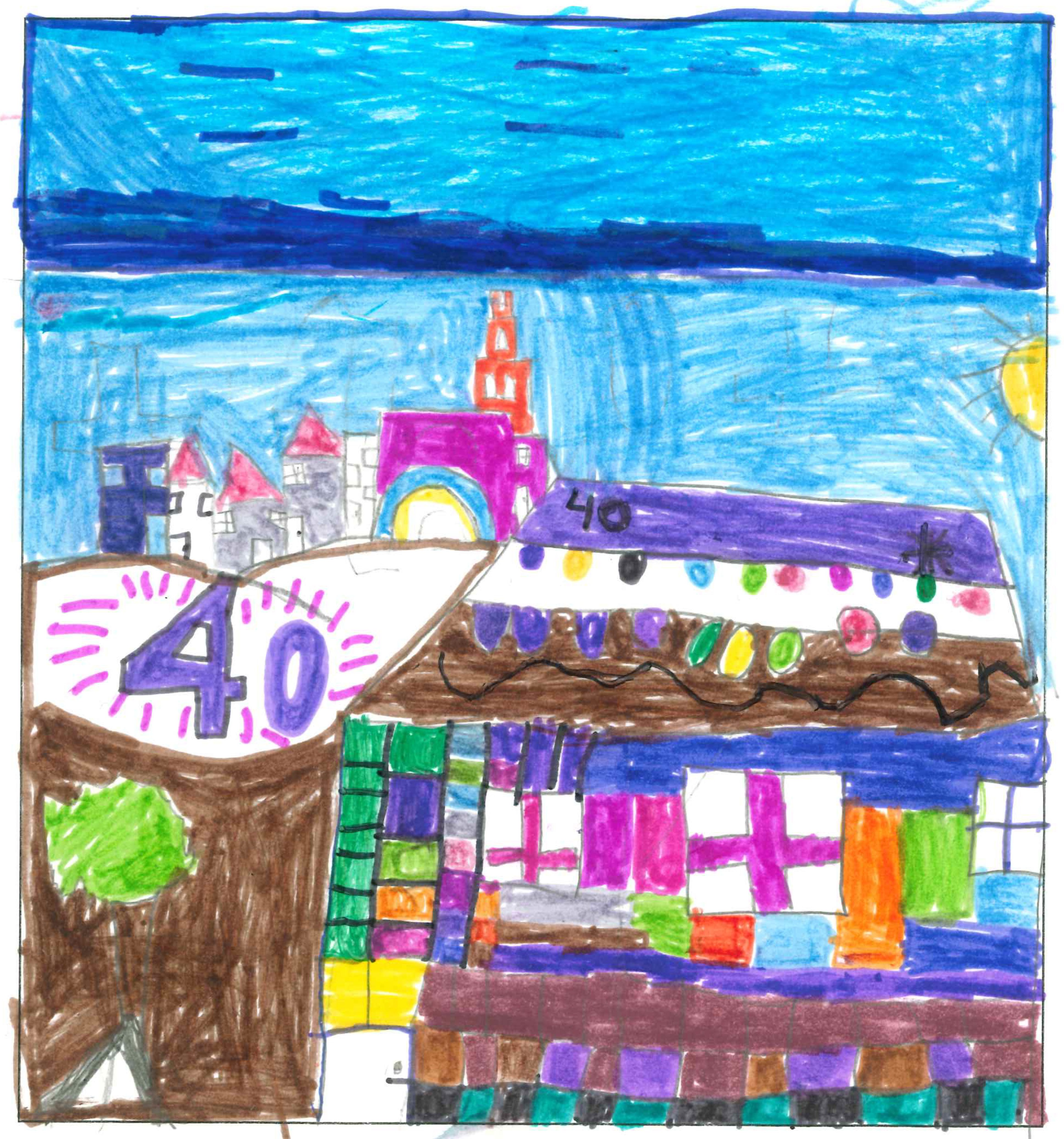 Postal de l'Escola Santa Isabel del concurs del TOT Sant Cugat