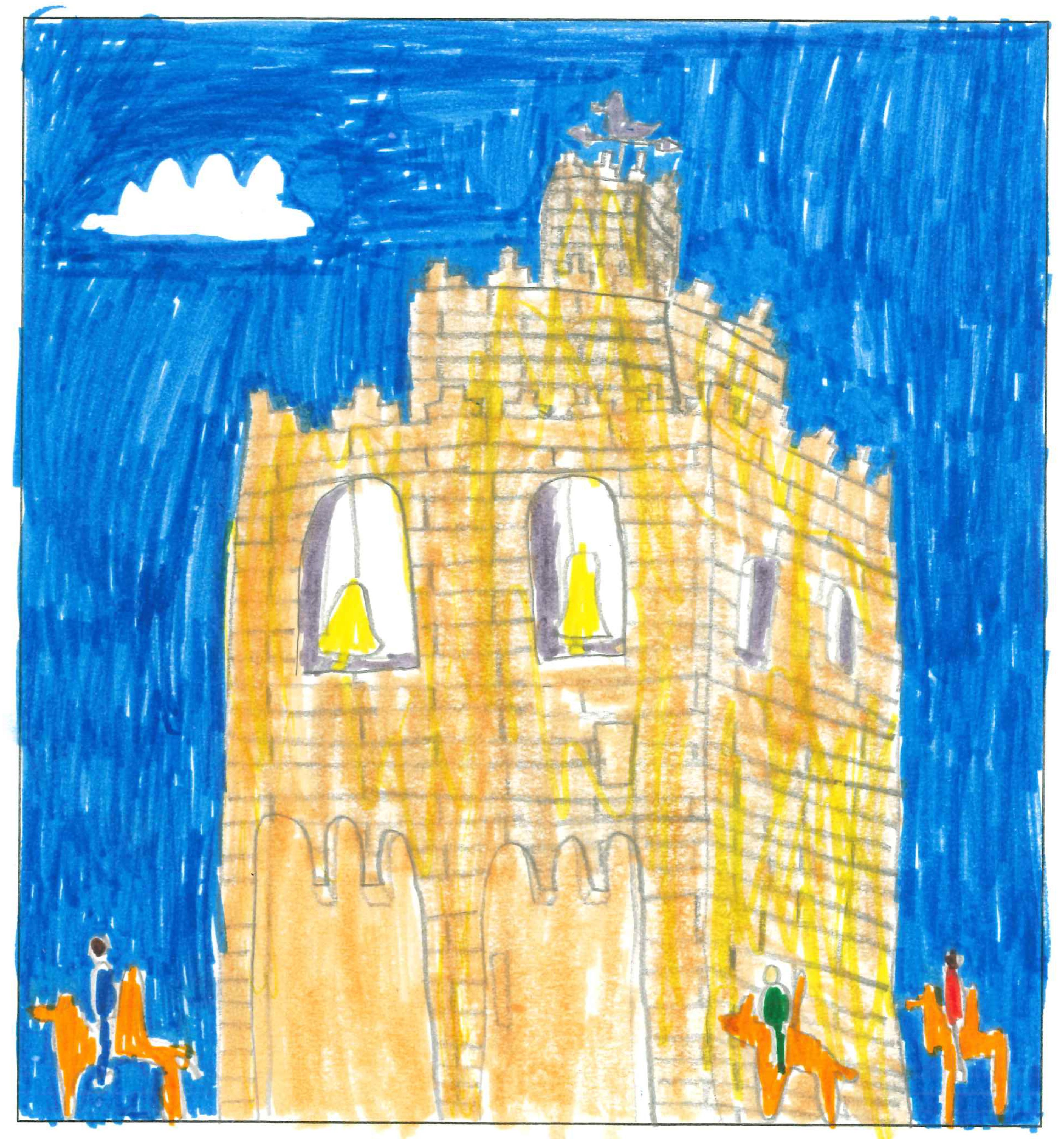 Postal de l'Escola Santa Isabel del concurs del TOT Sant Cugat