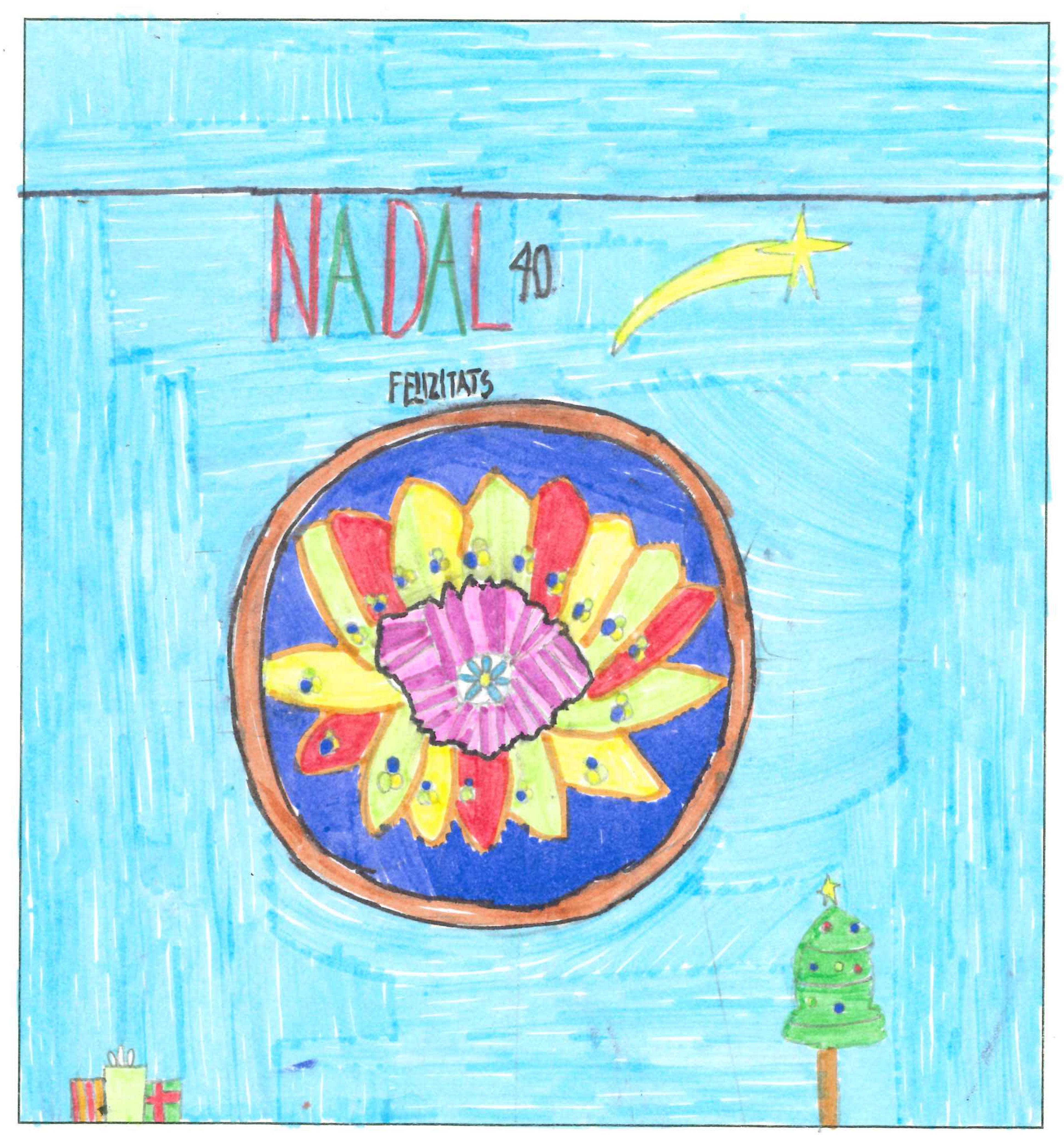 Postal de l'Escola Santa Isabel del concurs del TOT Sant Cugat