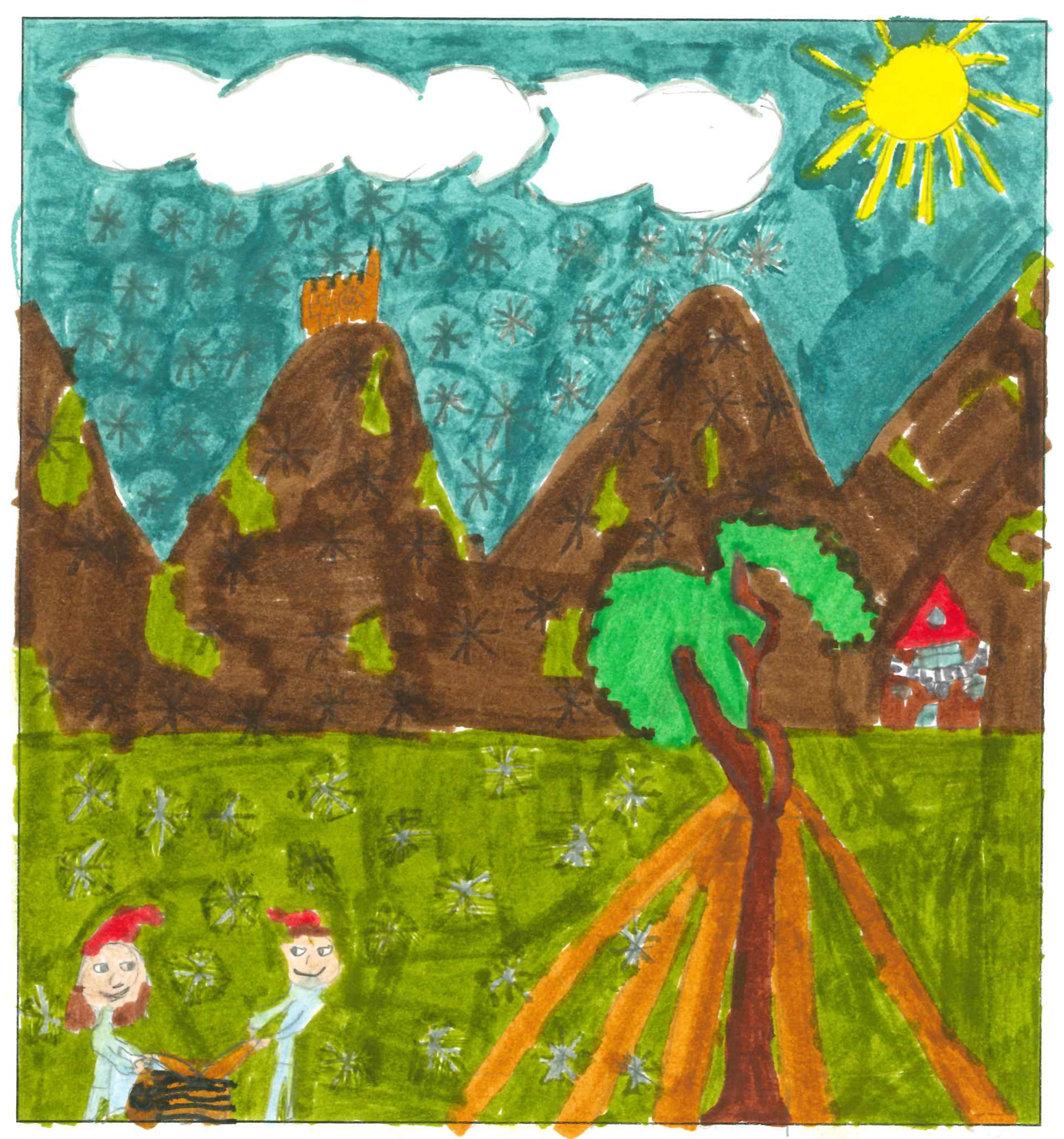 Postal de l'Escola Santa Isabel del concurs del TOT Sant Cugat