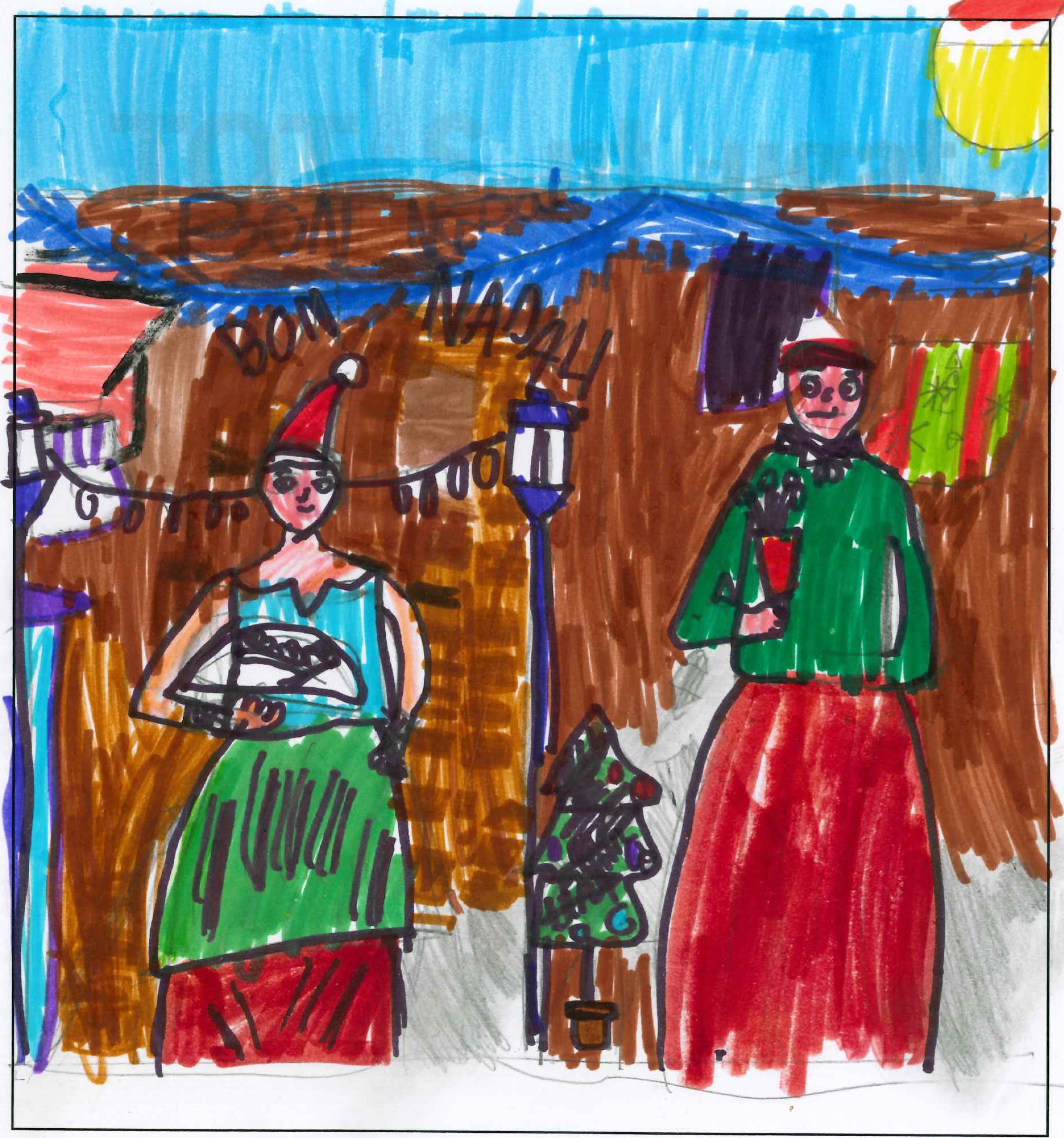 Postal de l'Escola Pureza de María Sant Cugat del concurs del TOT Sant Cugat