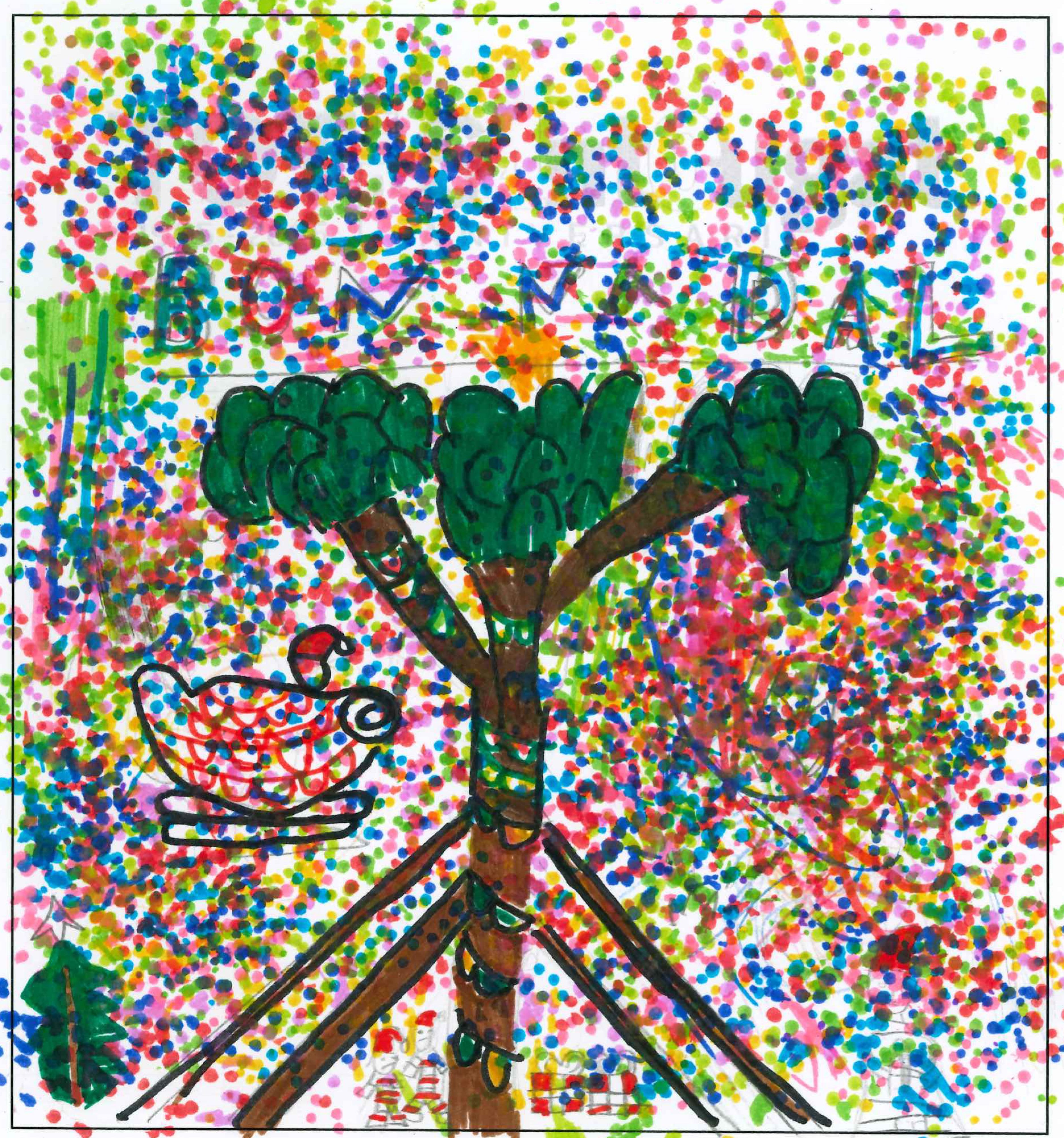 Postal de l'Escola Pureza de María Sant Cugat del concurs del TOT Sant Cugat